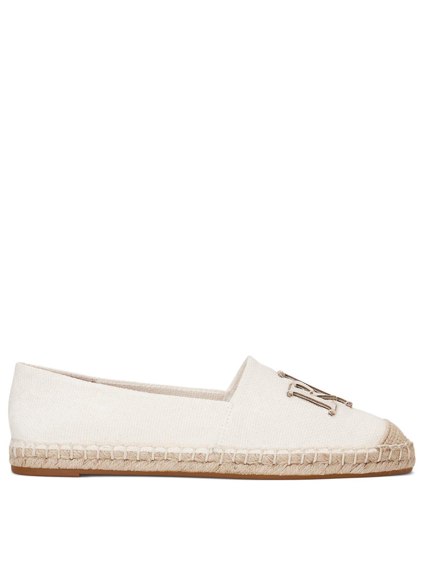 Image 2 of 4 of Lauren by Ralph Lauren Cameryn Logo Espadrilles - White