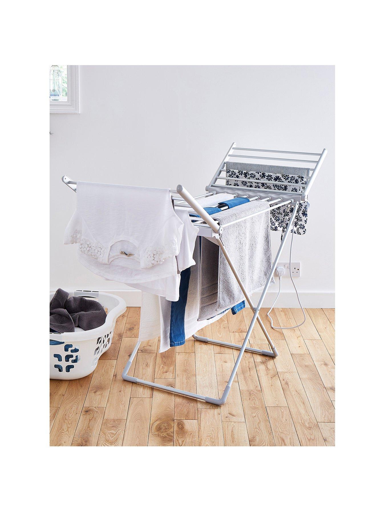 Tower Heated Winged Clothes Airer With Cover