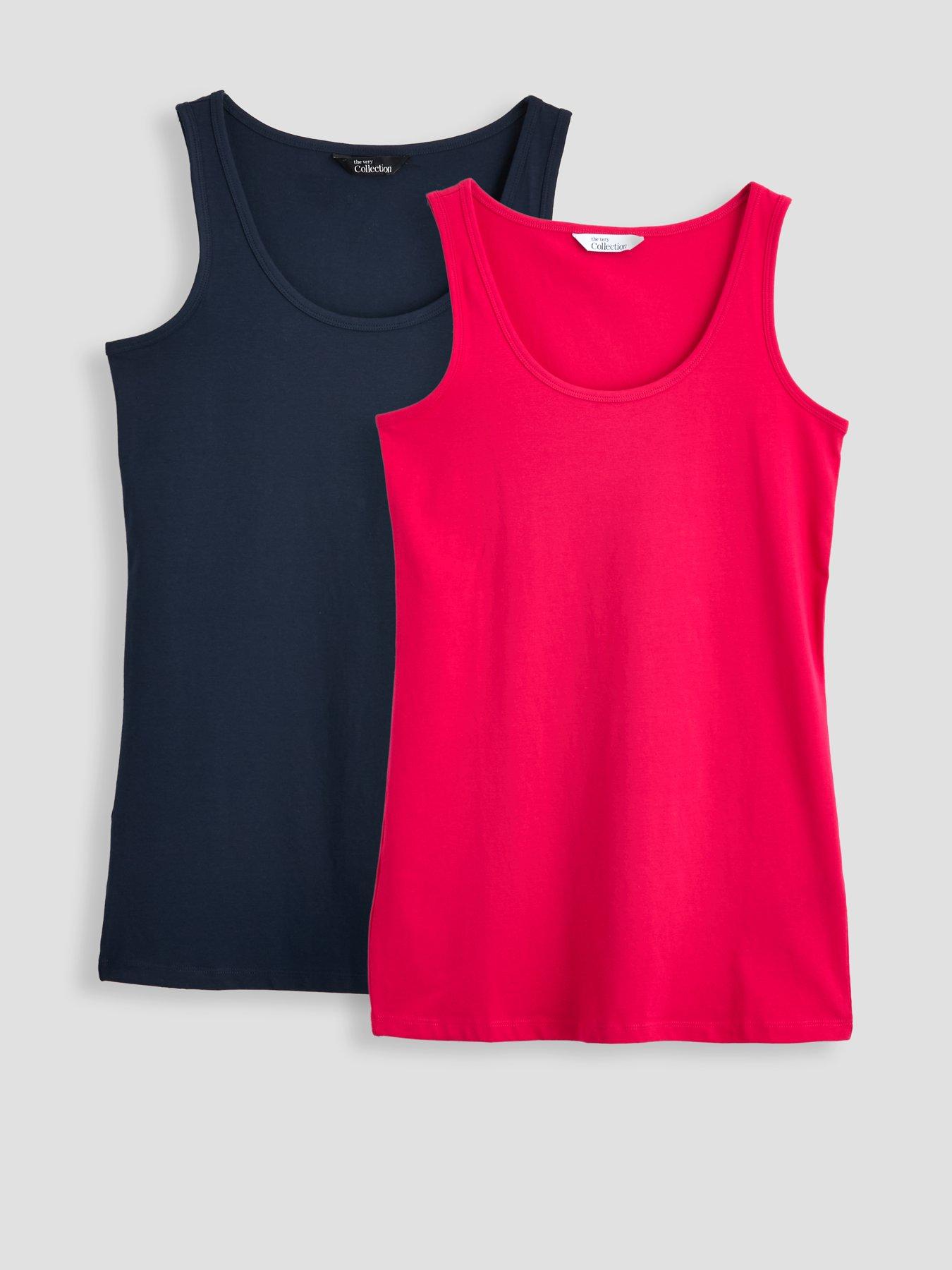 The Very Collection Curve 2 Pack Longline Vest - Multi