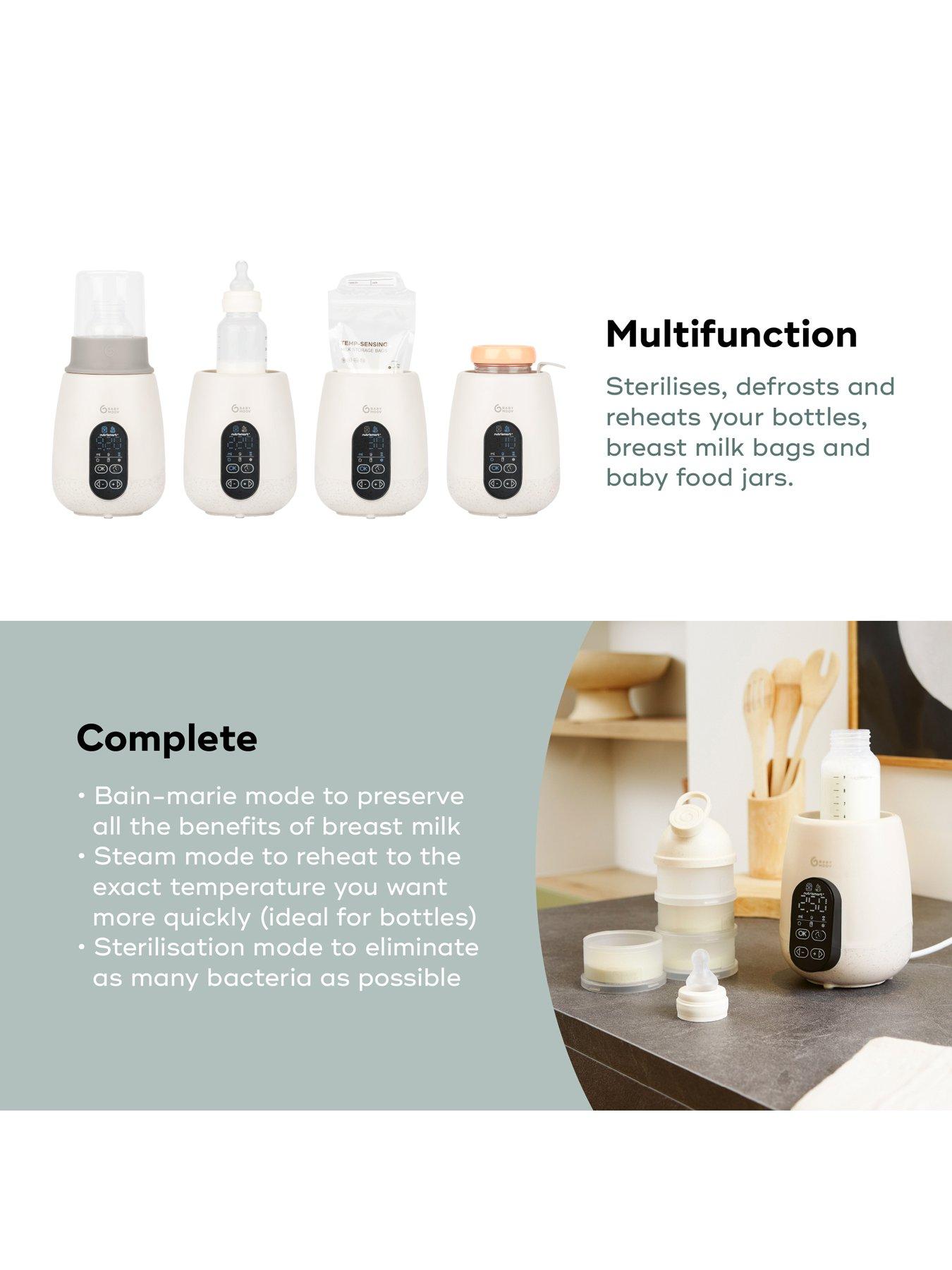 Image 3 of 7 of Babymoov NutriSmart+ 4 in 1 Bottle Warmer & Steriliser - with 12v travel adaptor - Mineral Beige