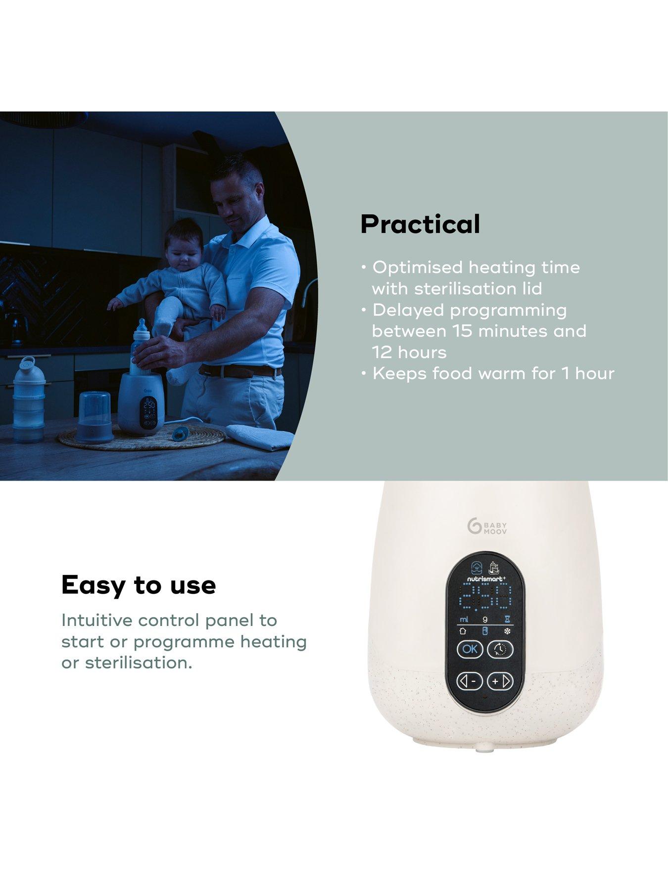 Image 4 of 7 of Babymoov NutriSmart+ 4 in 1 Bottle Warmer & Steriliser - with 12v travel adaptor - Mineral Beige