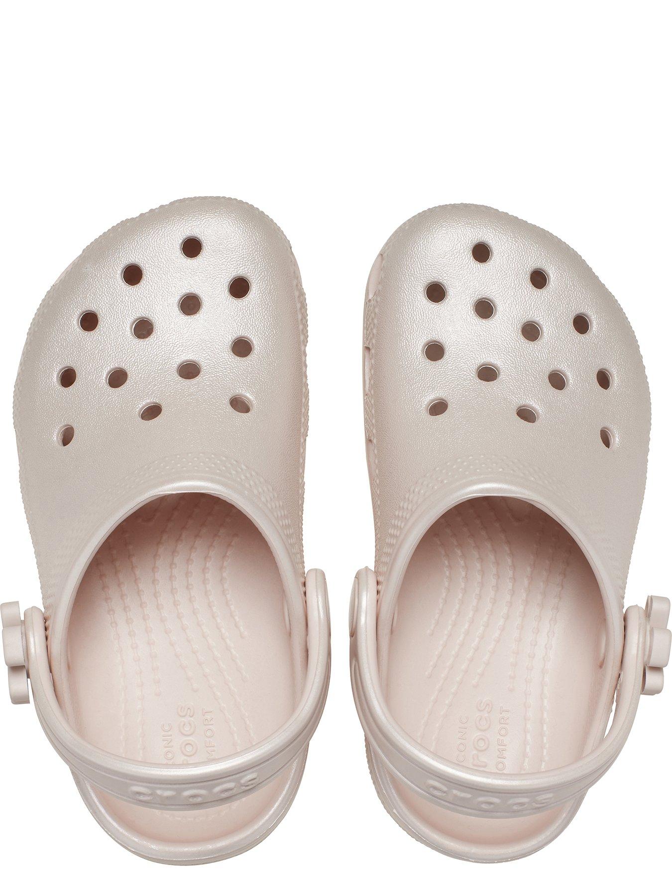 Image 4 of 6 of Crocs Toddler Classic Pearl Shine Clog - Pink
