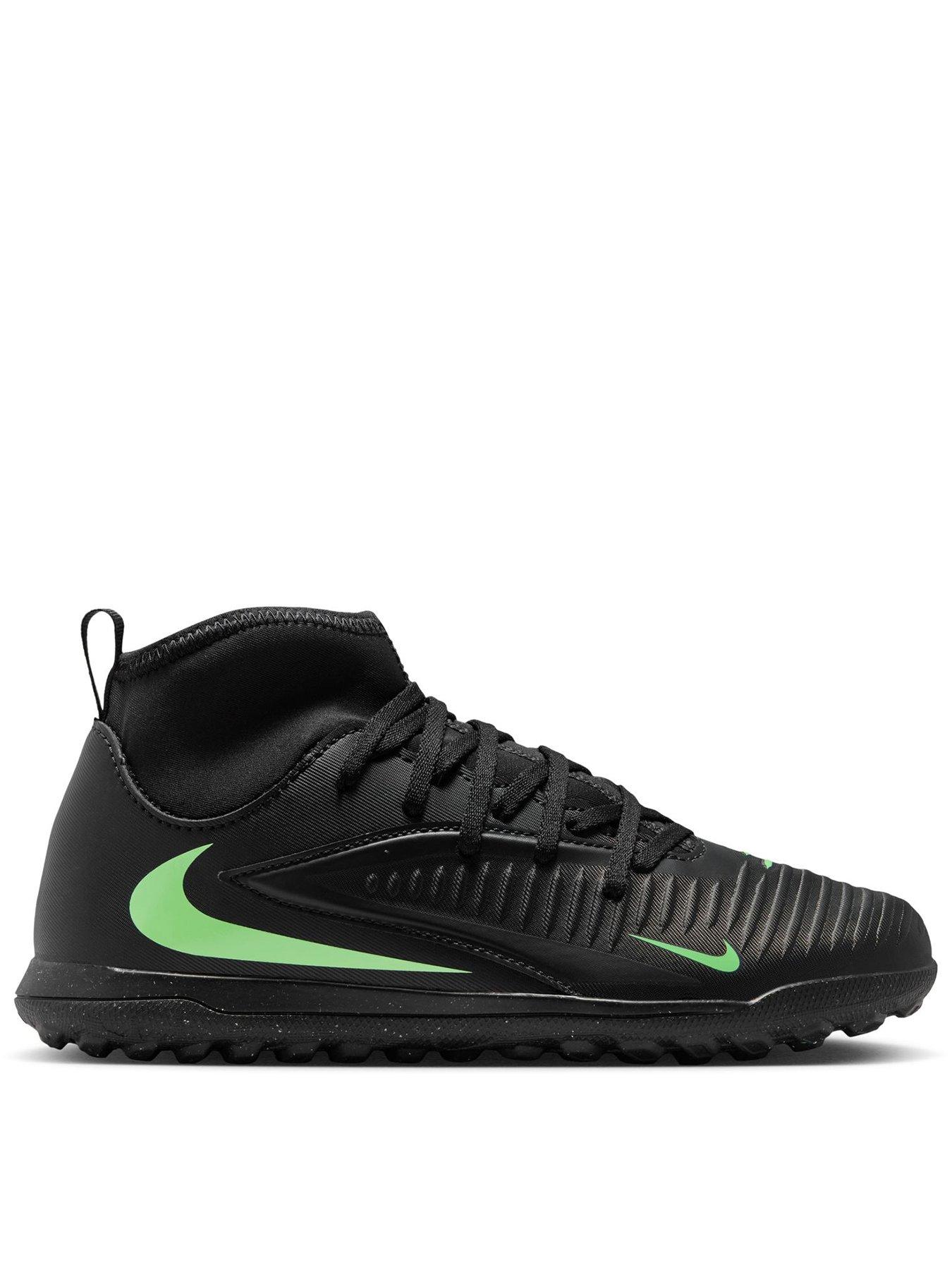 Nike Junior Phantom 6 High Club Astro Turf Football Boots - Black
