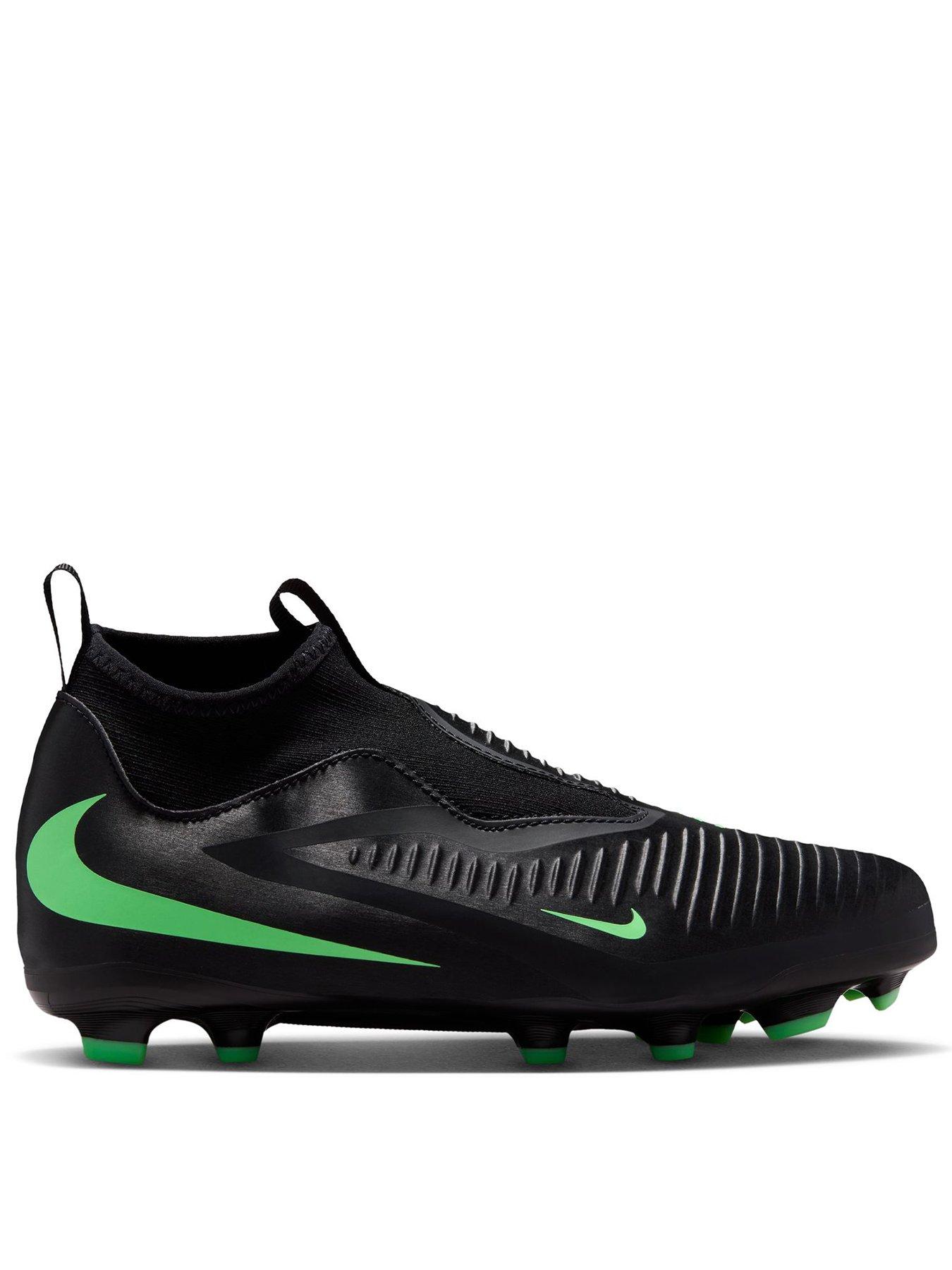 Nike Junior Phantom 6 High Academy Firm/Multi Ground Football Boots - Black
