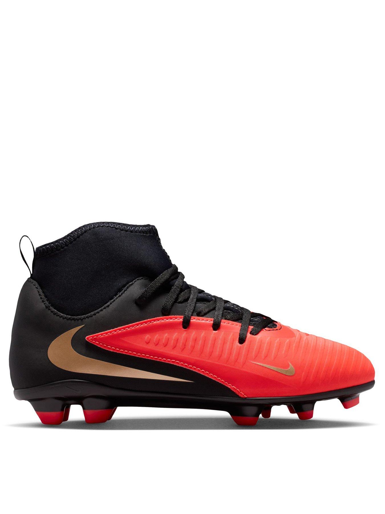 Nike Boys Phantom 6 Club Juniors -Ground Football Boots - Red/Black - 3 (35.5) - Image 3
