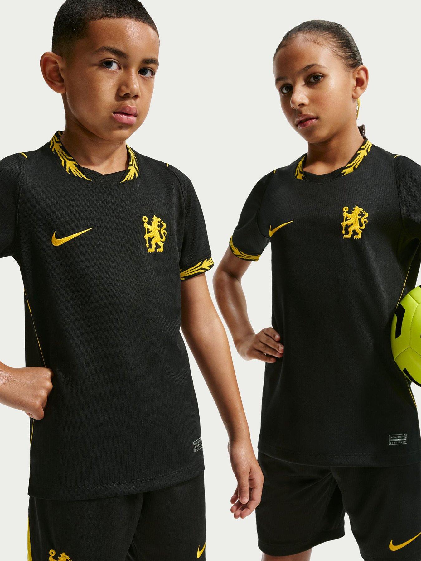 Nike Junior Chelsea 26/27 Dri-Fit Away Stadium Short Sleeve Replica Jersey - Black