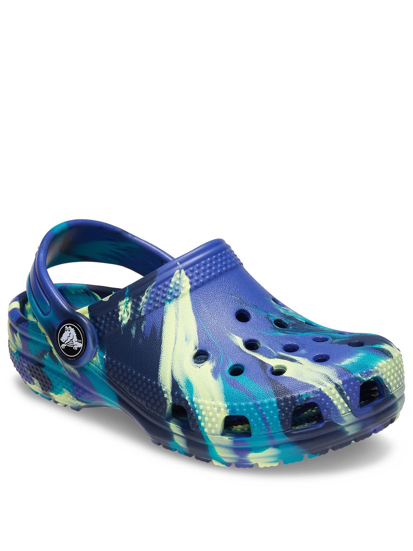 Crocs Toddler Classic Marbled Clog - Navy/turbo Teal | Very