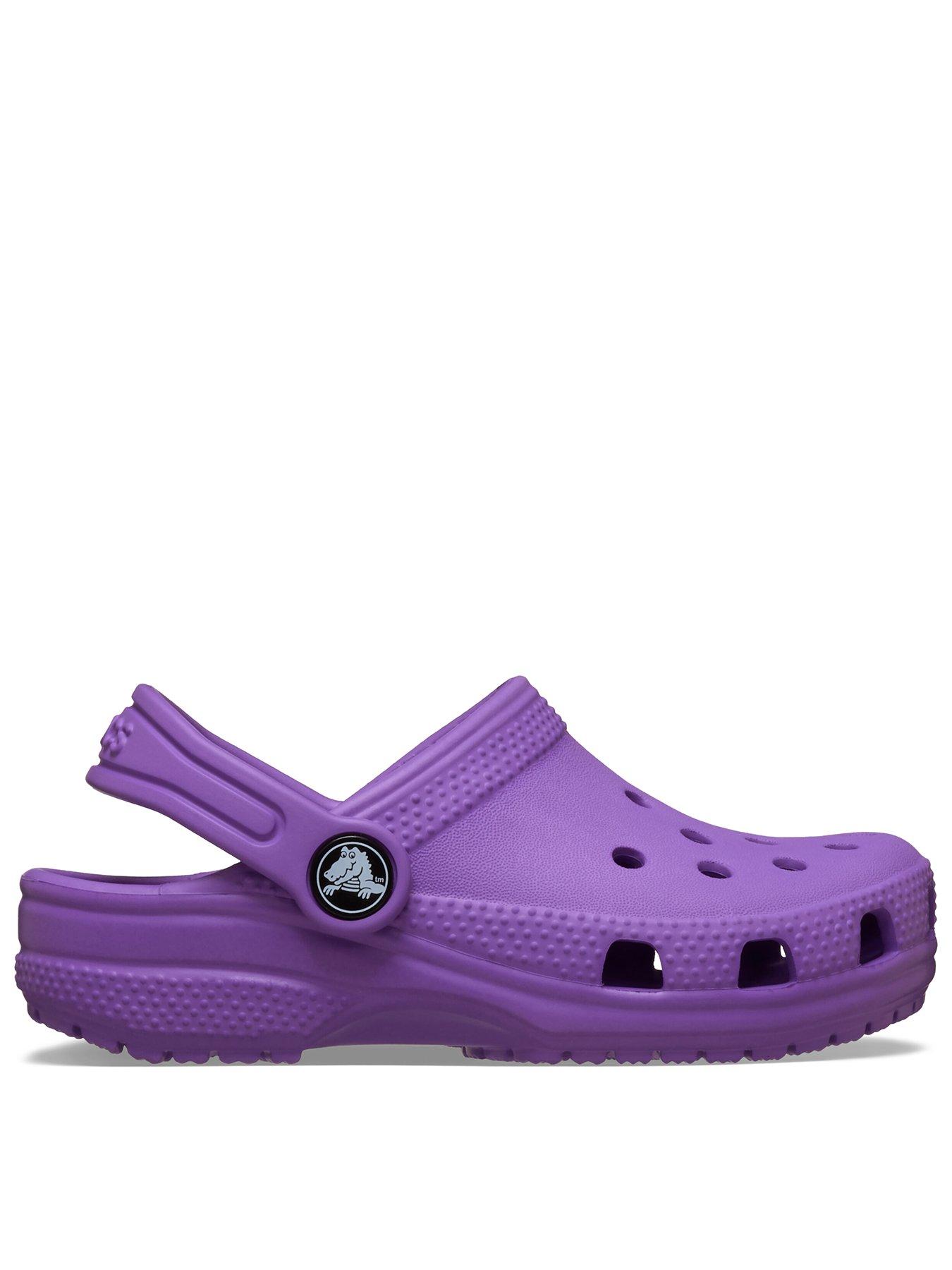 Crocs Toddler Classic Clog, Purple, Size 4 Younger