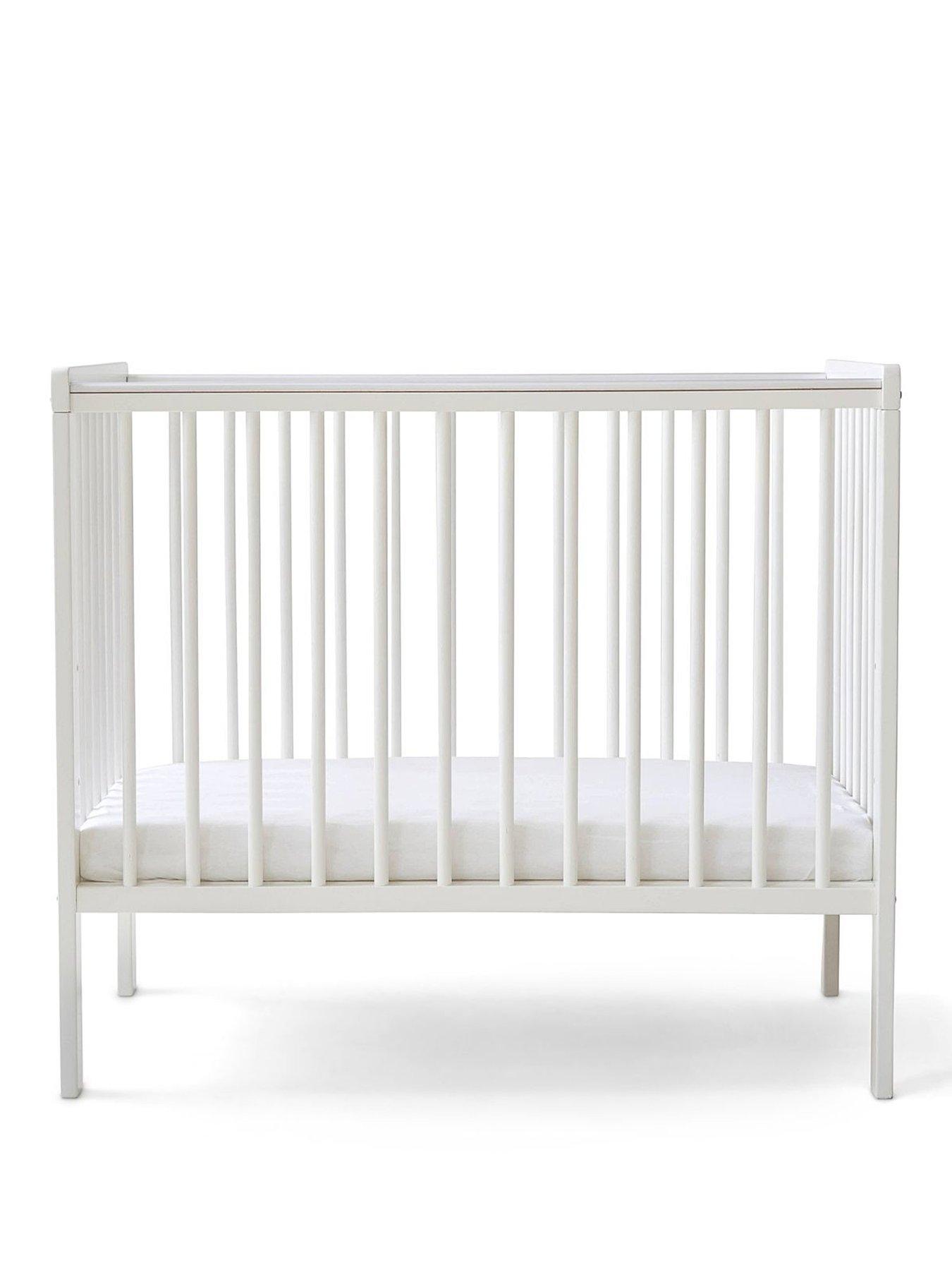 Image 2 of 3 of East Coast Space Saver Cot -White - With Mattress - White