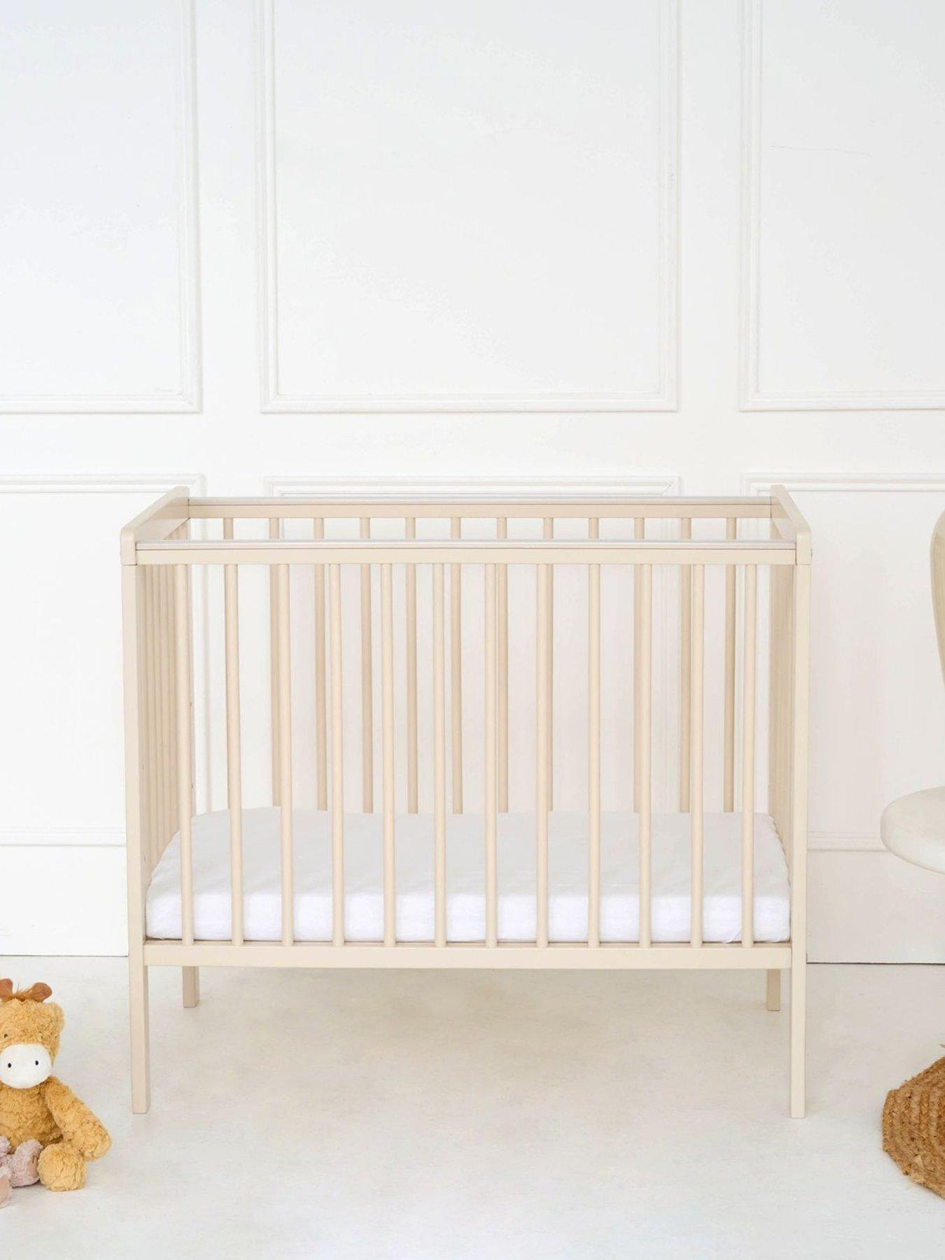 East Coast Space Saver Cot -  Cashmere - With Mattress - Cashmere