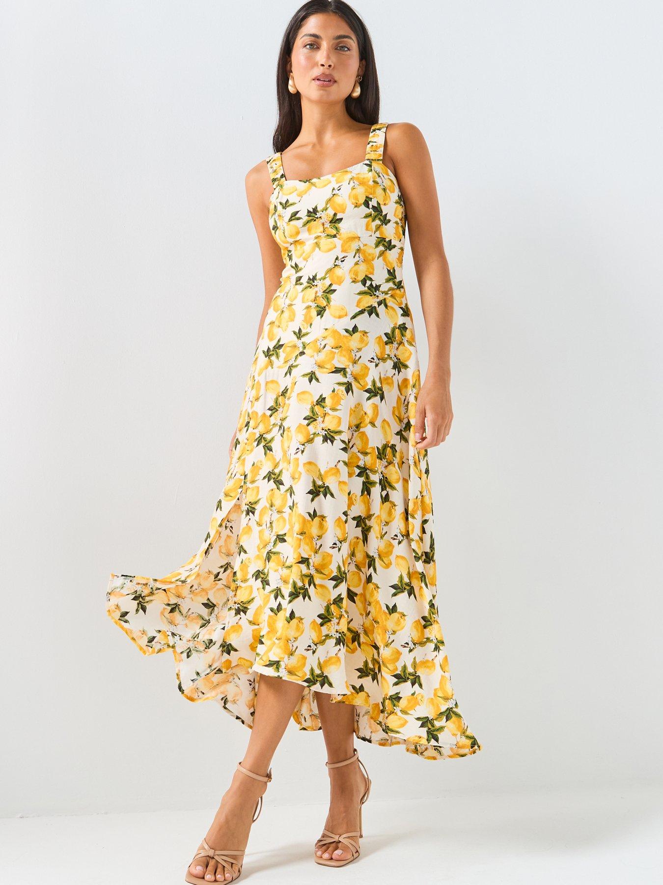ladies tea dress uk Darlene Vintage Tea Dress in White/Pink Peony Floral Print
