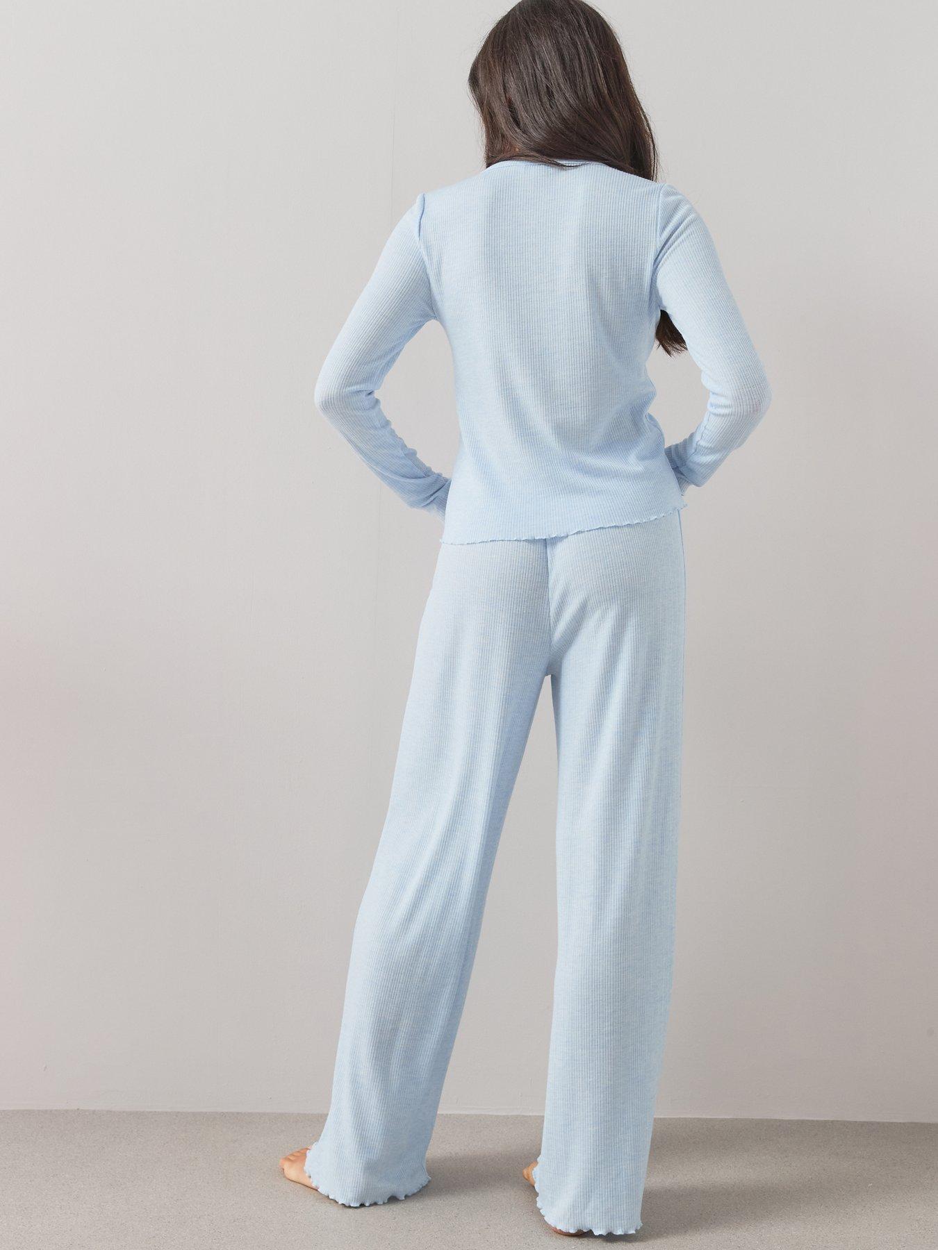 Image 2 of 7 of The Very Collection Soft Touch Pyjama Set - Blue