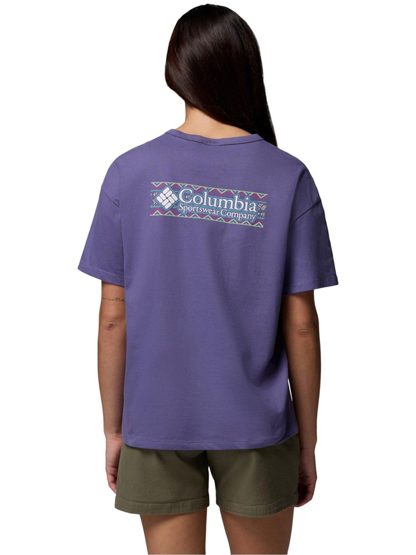 Columbia Womens Csc Heavyweight Graphic T-Shirt - Purple