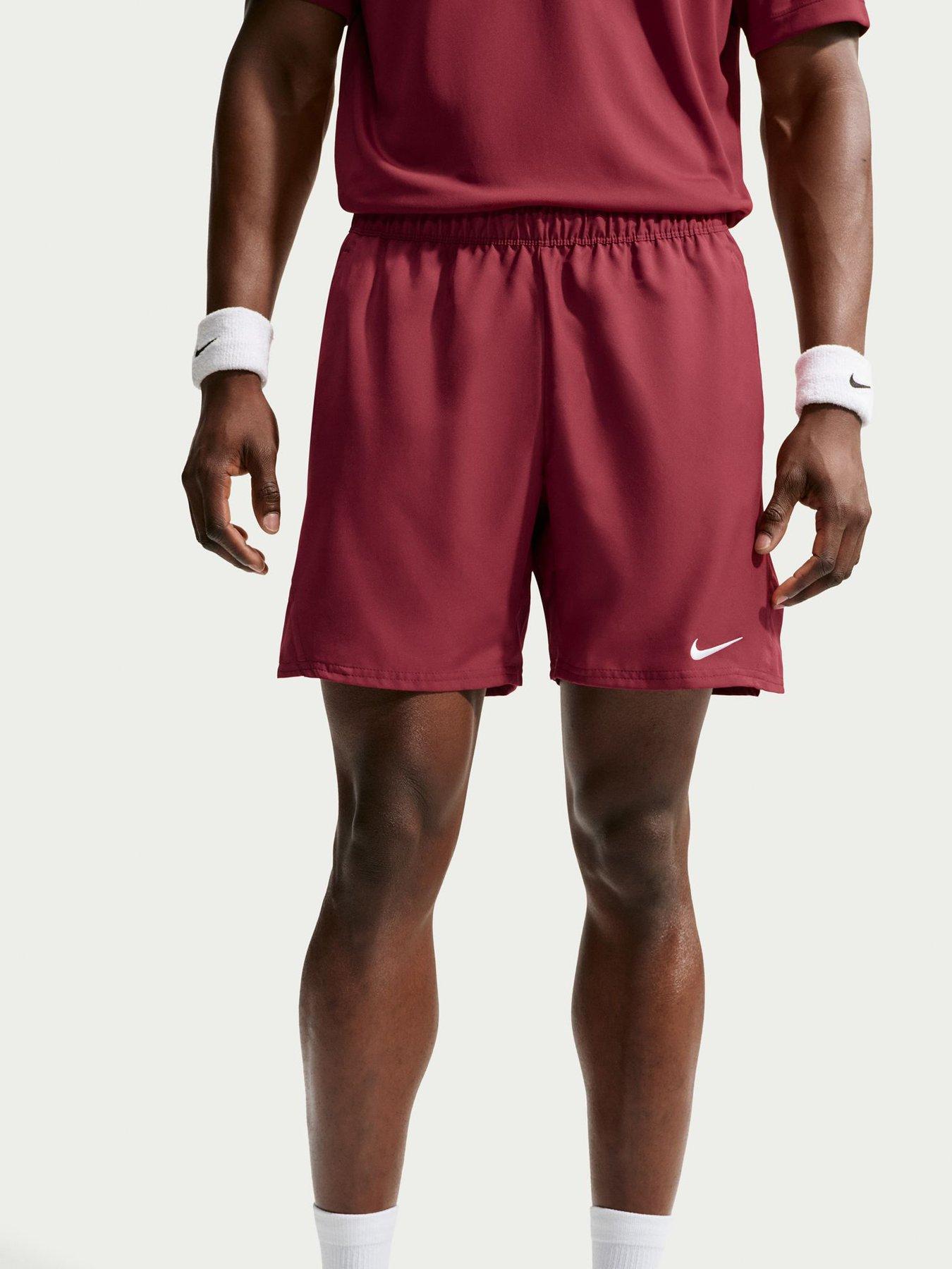 Nike Mens Tennis Court Victory Dri-Fit 7 Inch Shorts - Red