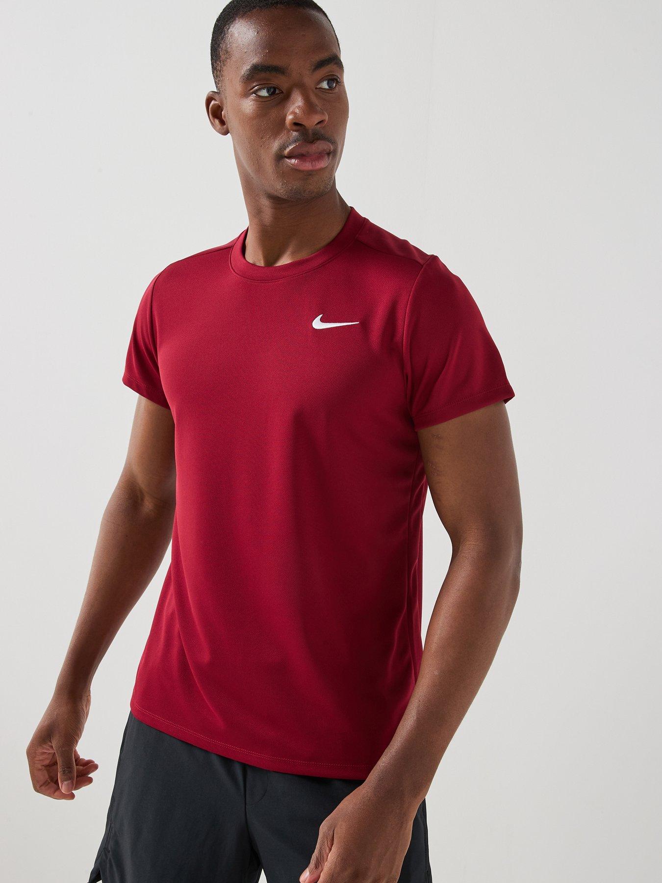 Nike Mens Tennis Court Victory Dri-Fit Top - Red
