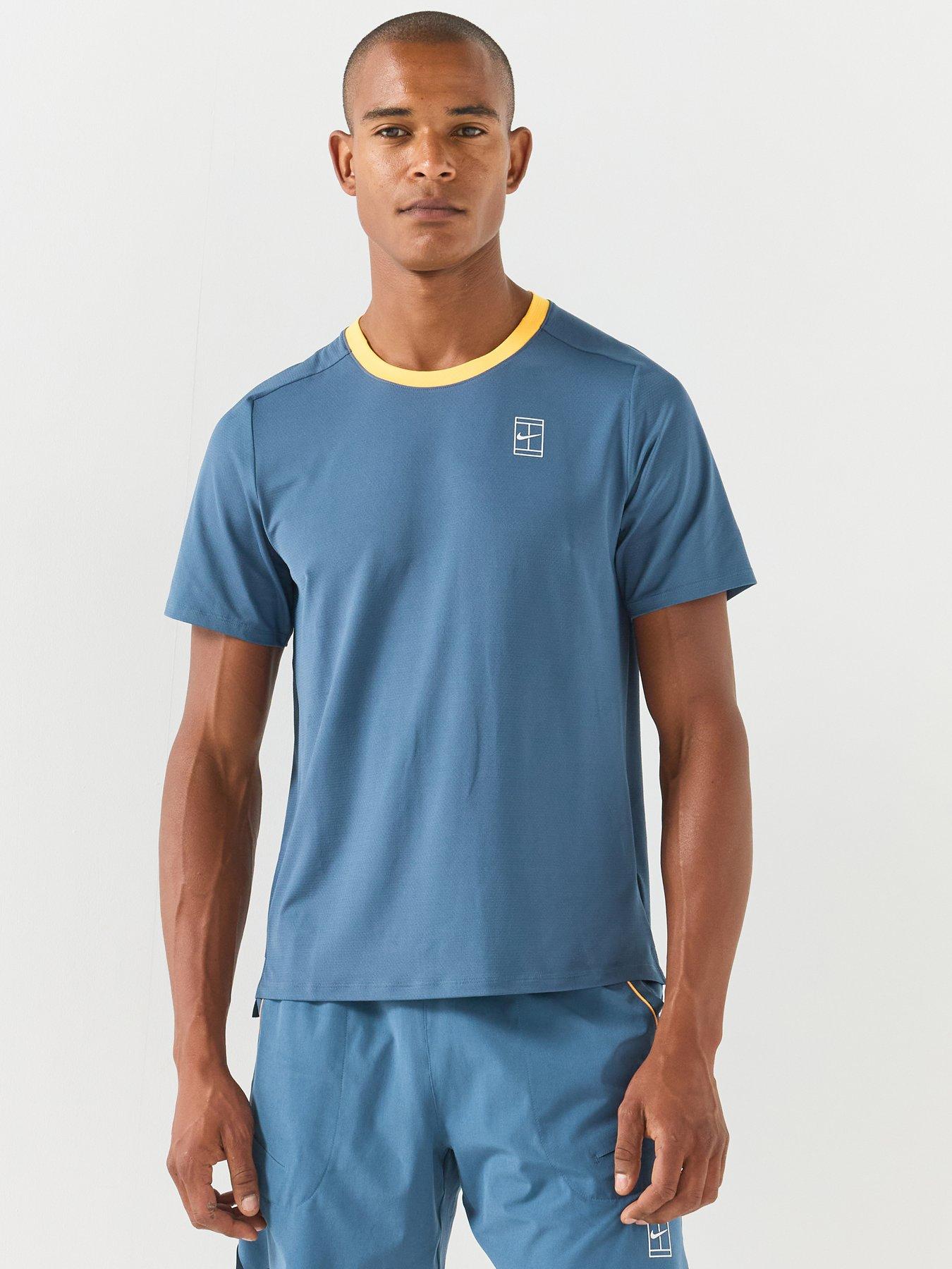 Nike Mens Tennis Court Advantage Dri-Fit Top - Blue