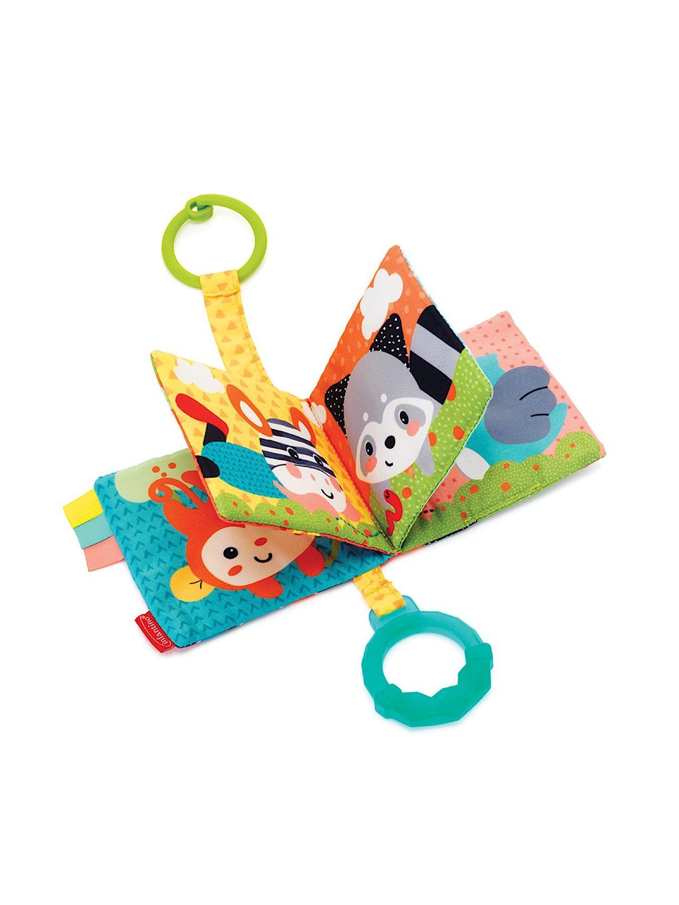 Image 2 of 3 of Infantino Link & Squeak Animal Crinkle Book with Teether & Chime and Go Tag Along Pal Bundle Set