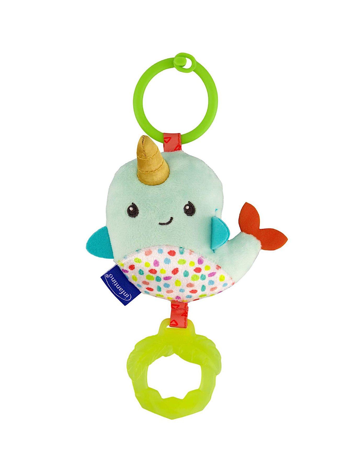 Image 3 of 3 of Infantino Link & Squeak Animal Crinkle Book with Teether & Chime and Go Tag Along Pal Bundle Set