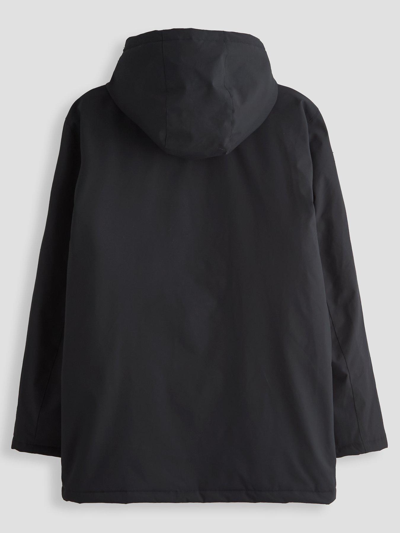 Image 2 of 6 of The Very Collection Boys Shower Resistant Parker Coat - Black