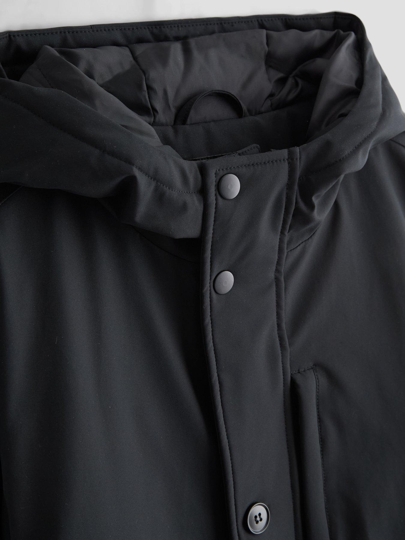 Image 4 of 6 of The Very Collection Boys Shower Resistant Parker Coat - Black