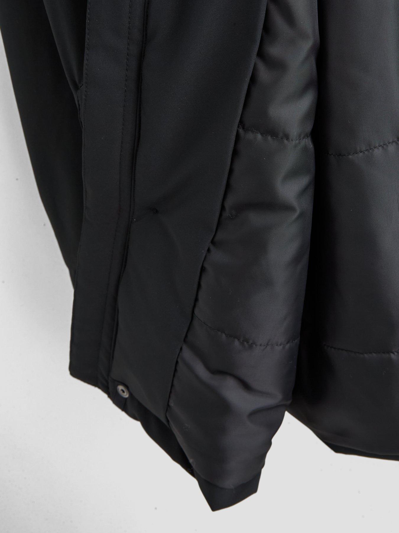 Image 6 of 6 of The Very Collection Boys Shower Resistant Parker Coat - Black