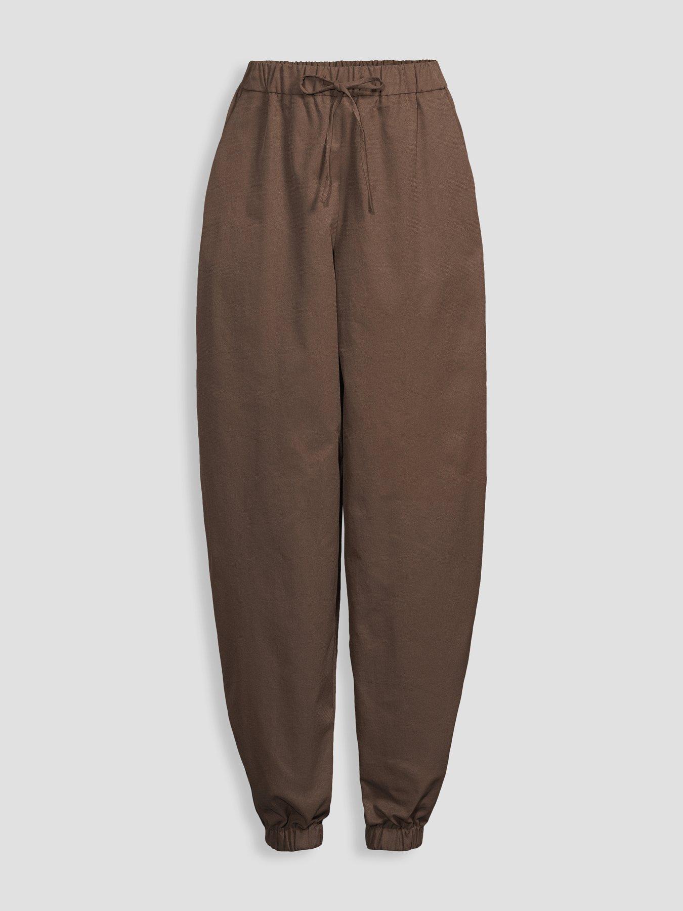Image 7 of 7 of The Very Collection Side Stripe Smart Track Pants - Brown