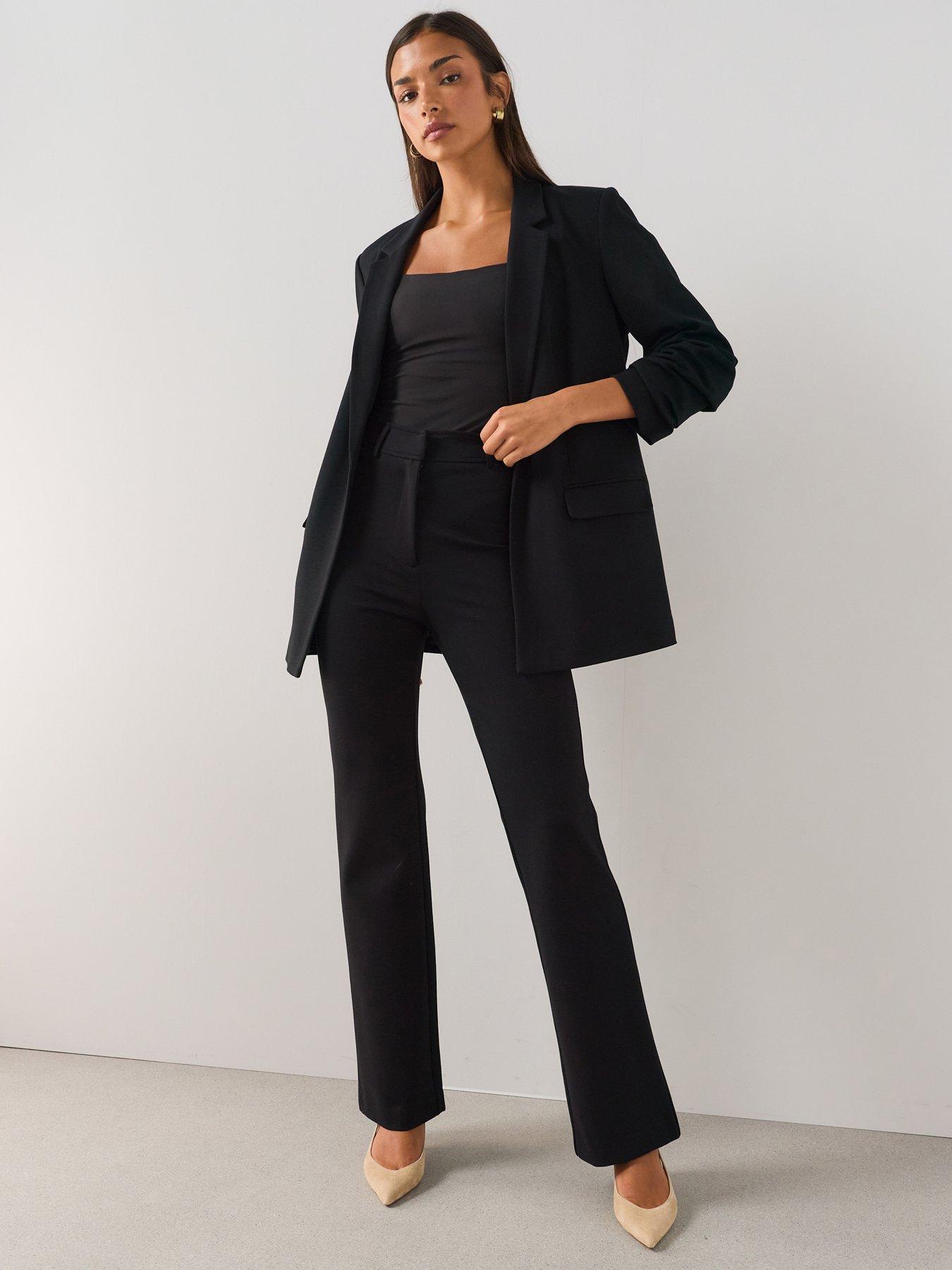 The Very Collection Sculpting Flare Trouser - Black