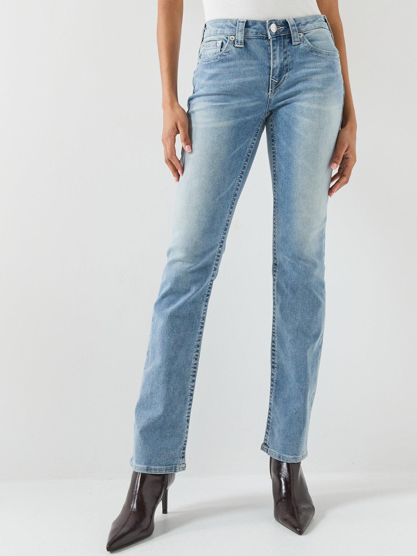 TRUE RELIGION Billie Mid Rise Straight Jean