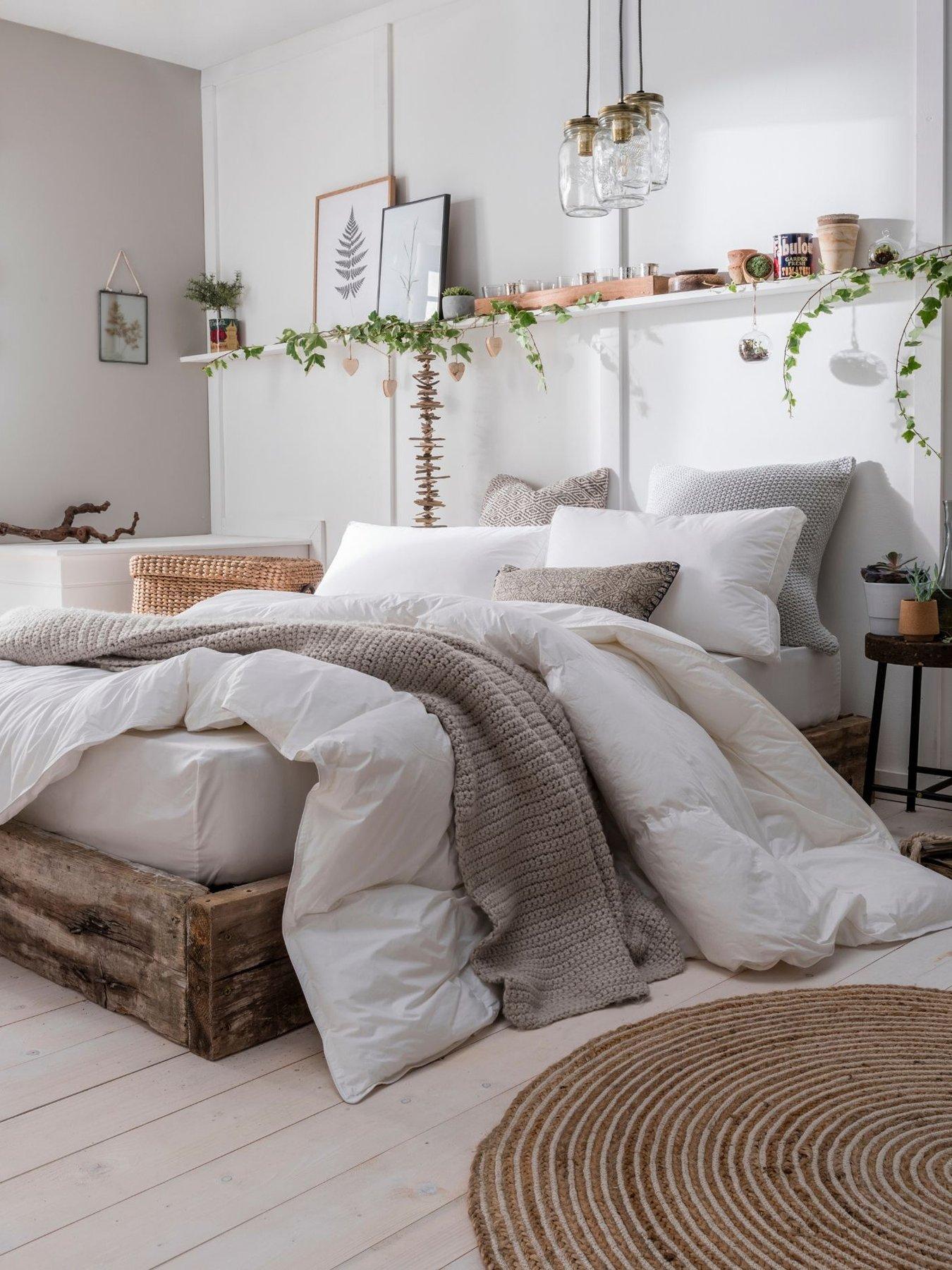 The Fine Bedding Company Luxury Cotton Goose Down 10.5 Tog Duvet