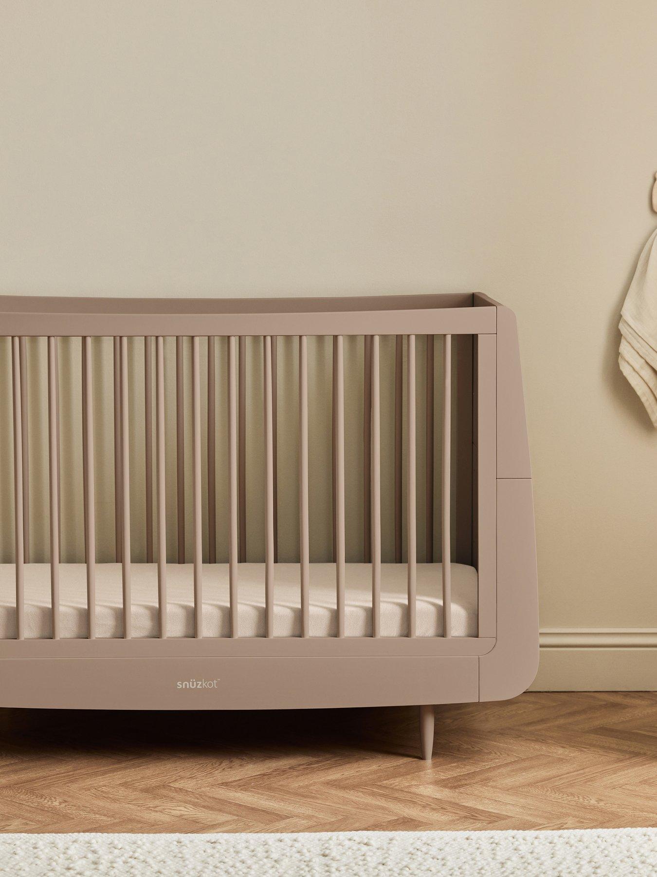 Image 1 of 8 of Snuz SnuzKot Skandi Cot Bed - Mocha