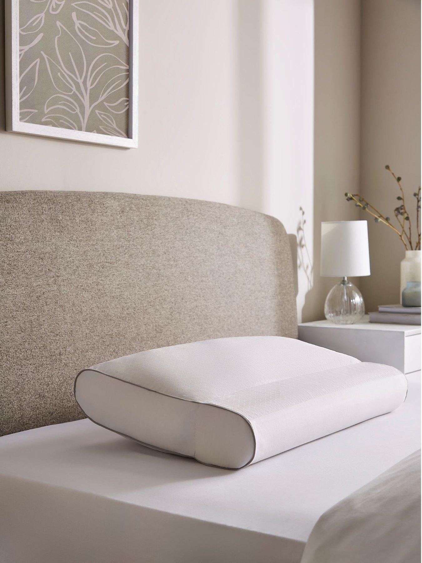 The Fine Bedding Company Fbc Cooling Head & Neck Pillow  White Standard