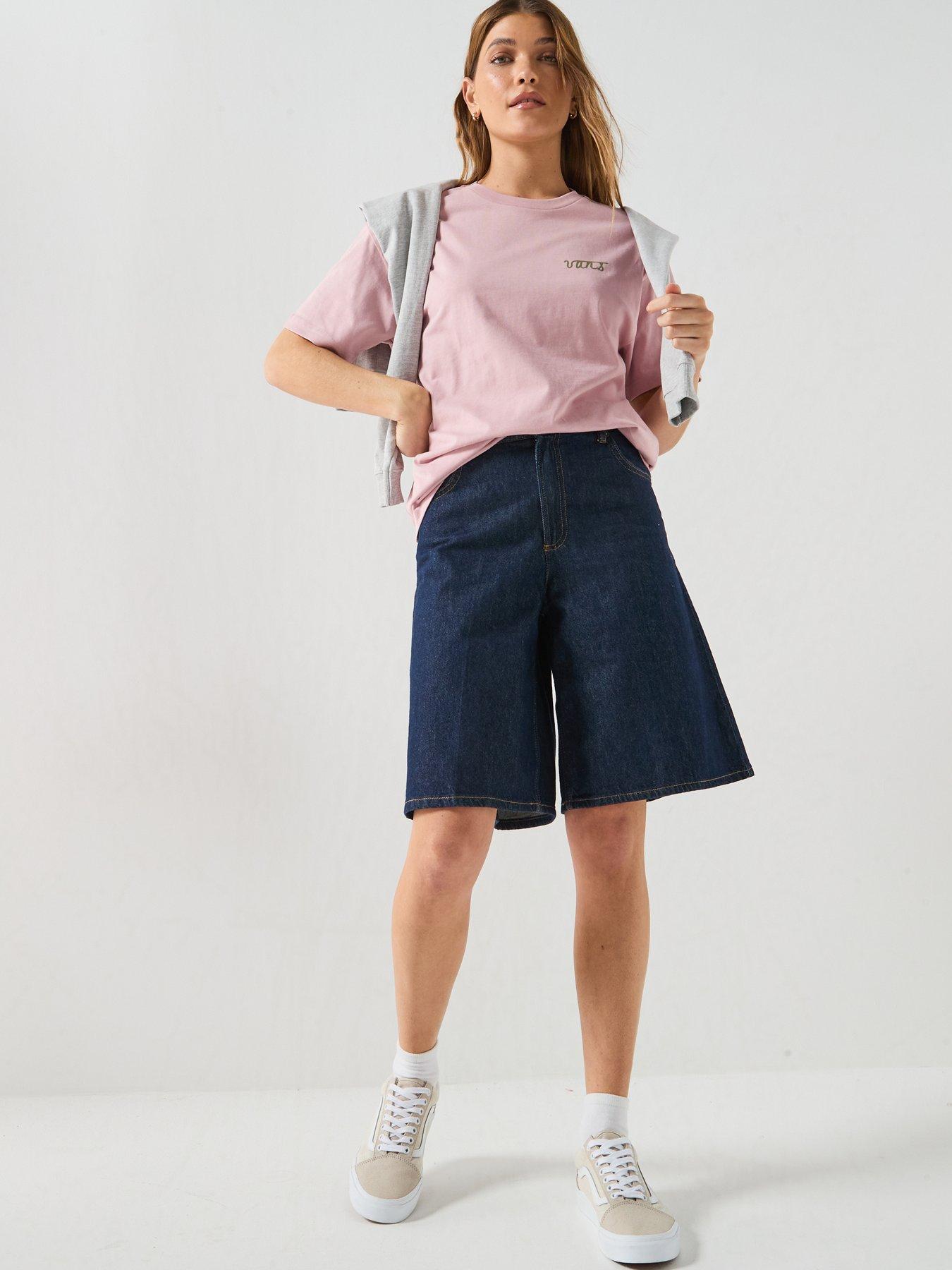 Image 3 of 6 of Vans Womens Crystal Dream Oversized Tee - Pink