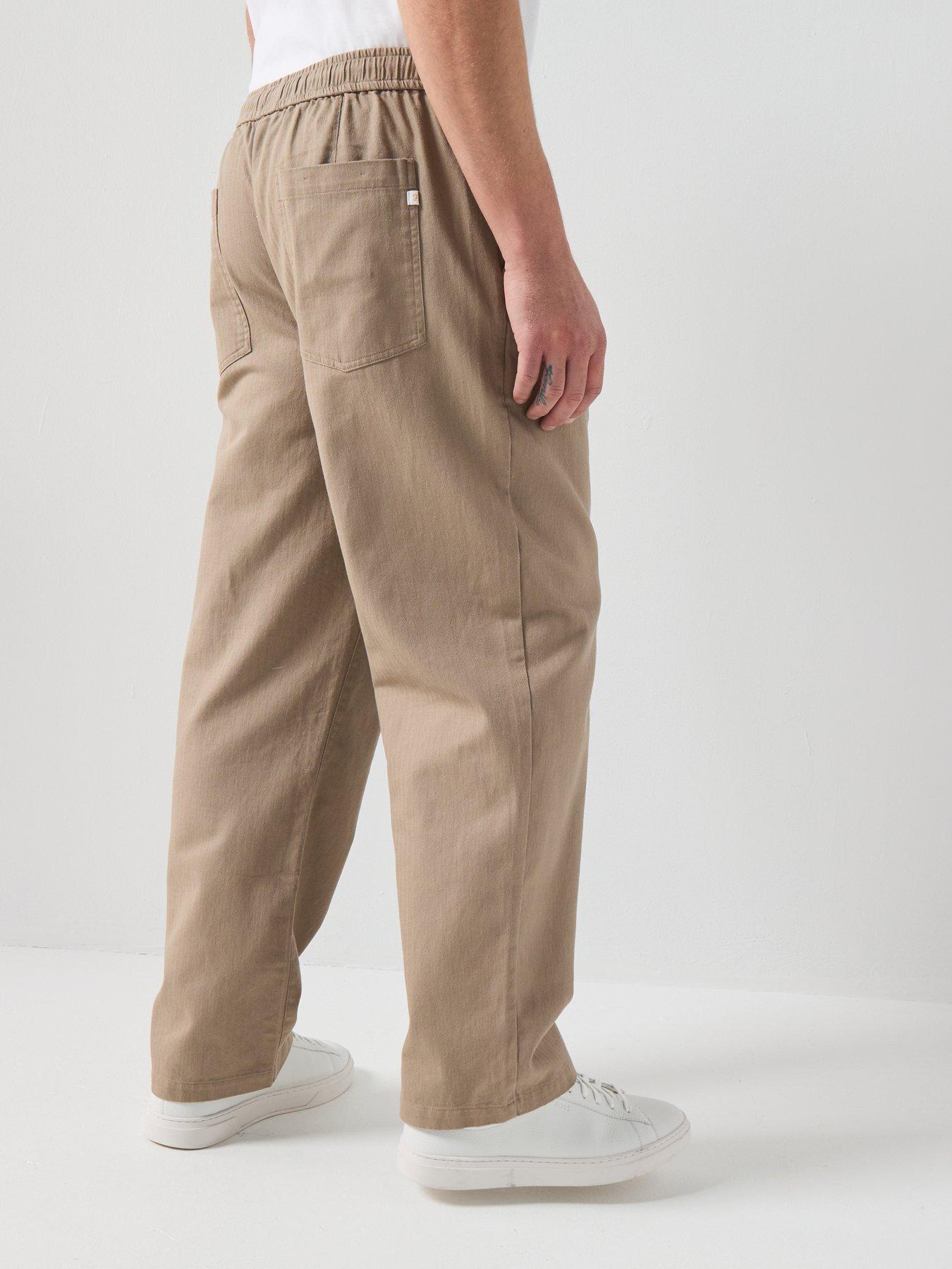 Farah F Tab Greenport Loose Fit Herringbone Drawstring Trousers