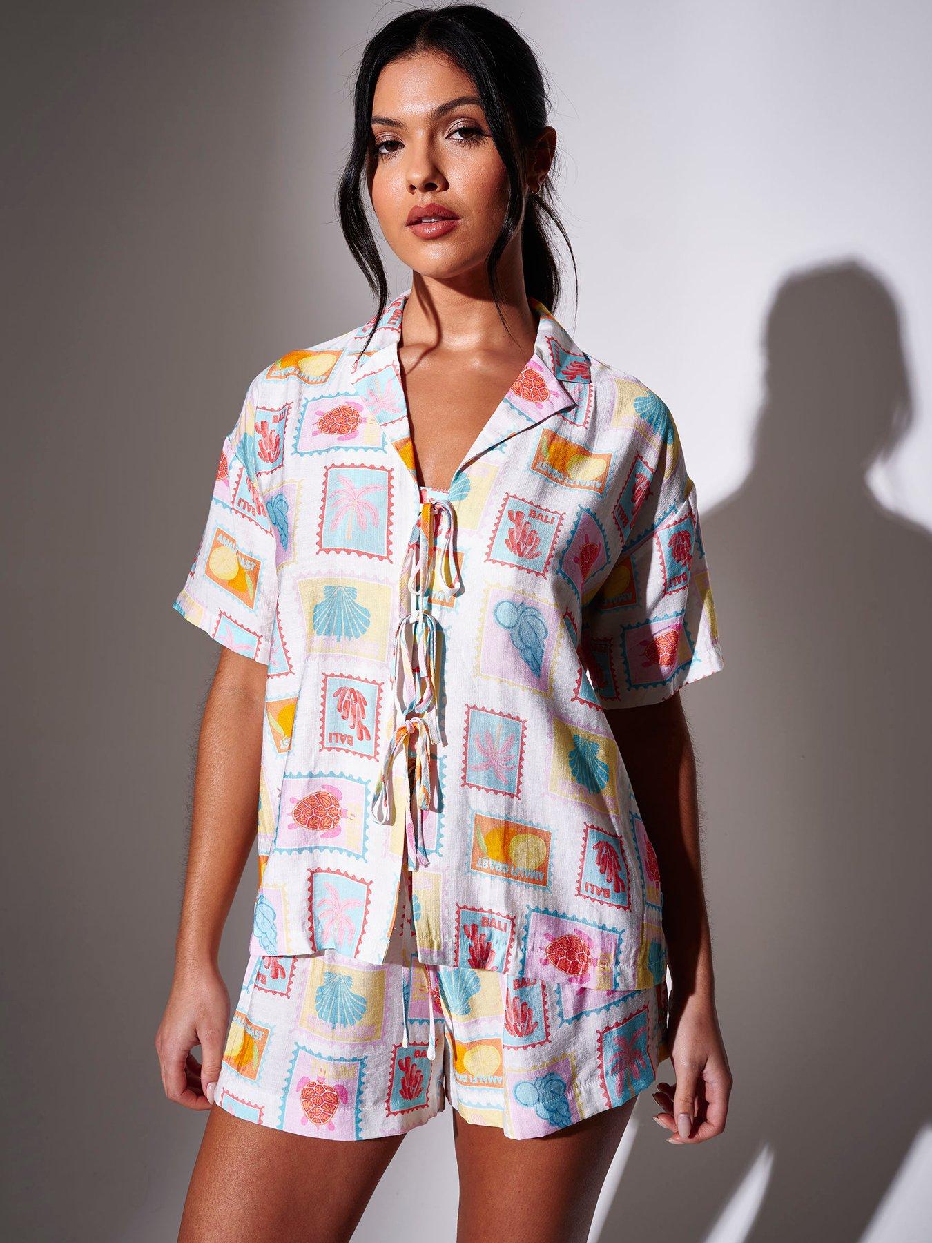Image 3 of 6 of South Beach Beach Postcard Printed Shorts - Multi