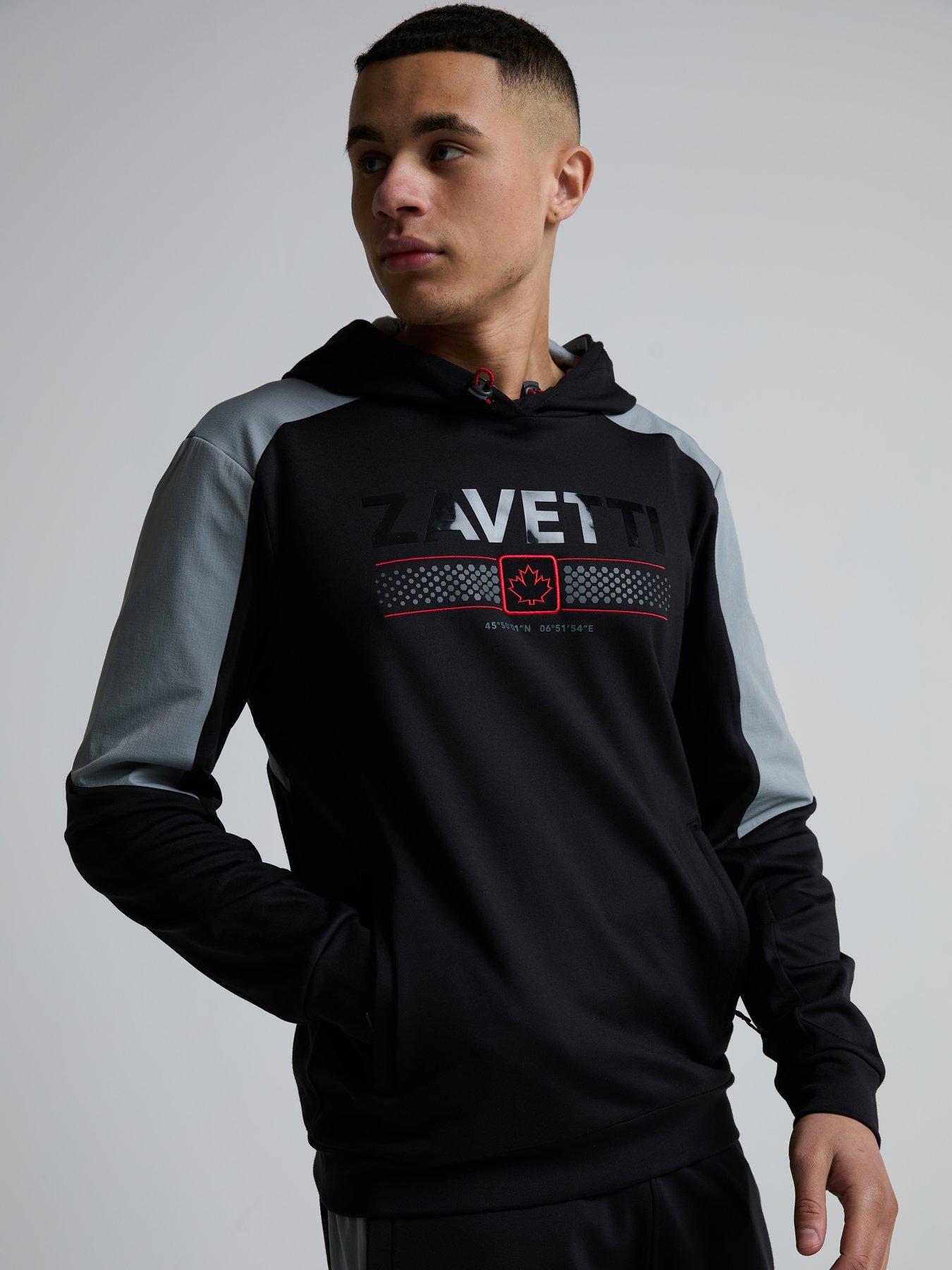 Zavetti Canada Viarello Poly Fleece Hoodie - Black