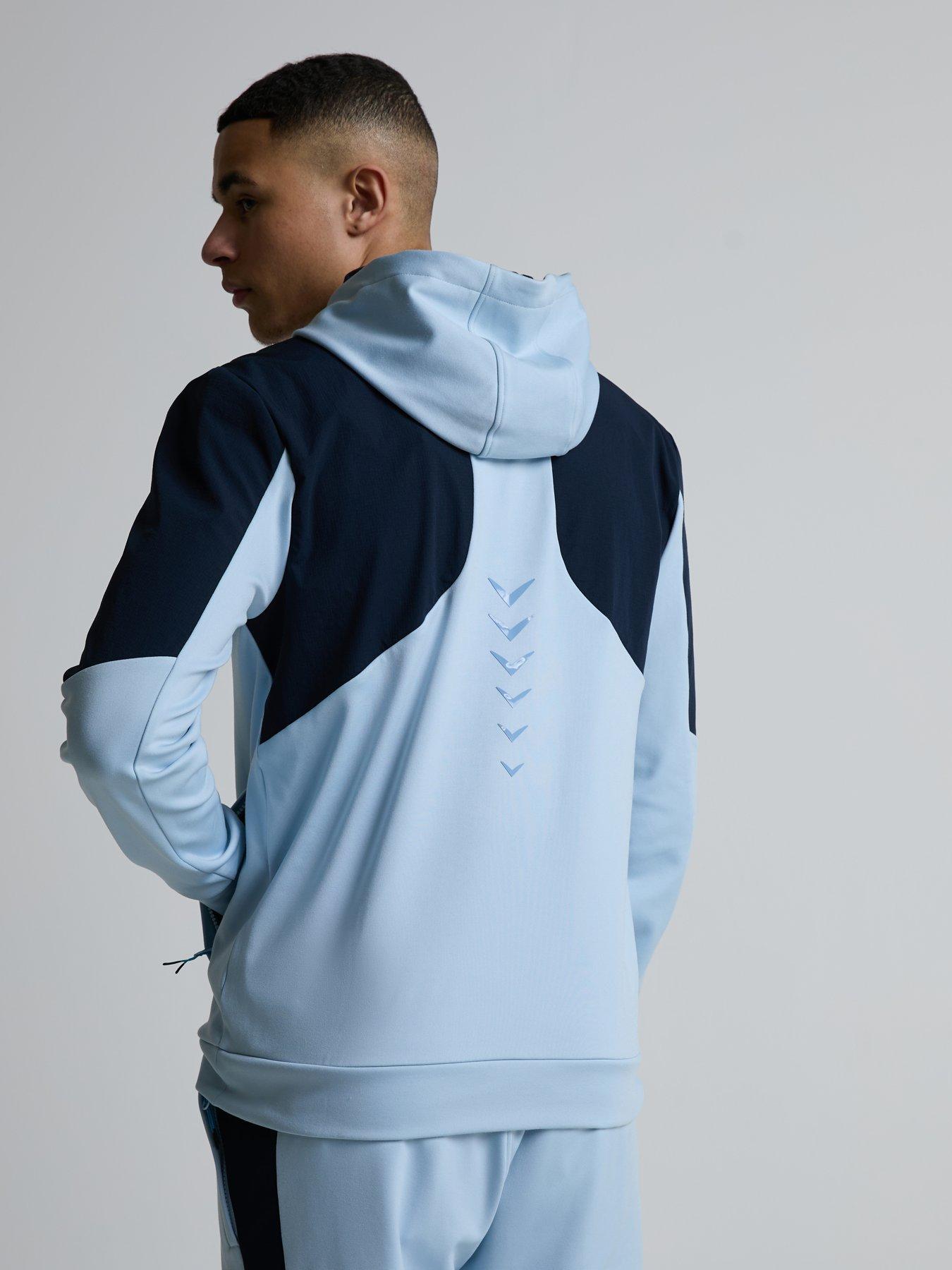 Image 5 of 5 of Zavetti Canada Viarello Poly Fleece Hoodie - Light Blue