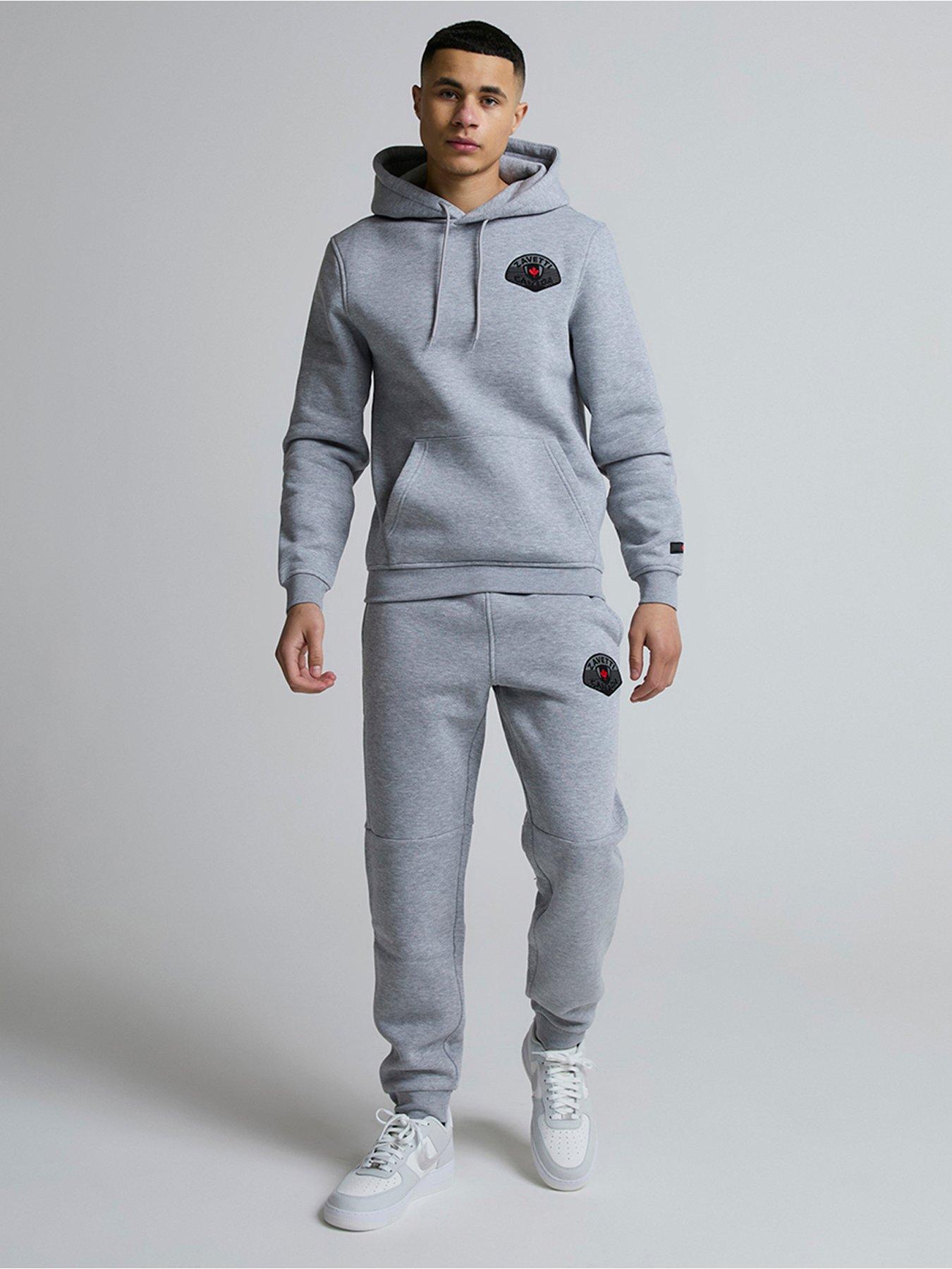 zavetti-canada-botticini-compatto-fleece-tracksuit-light-grey