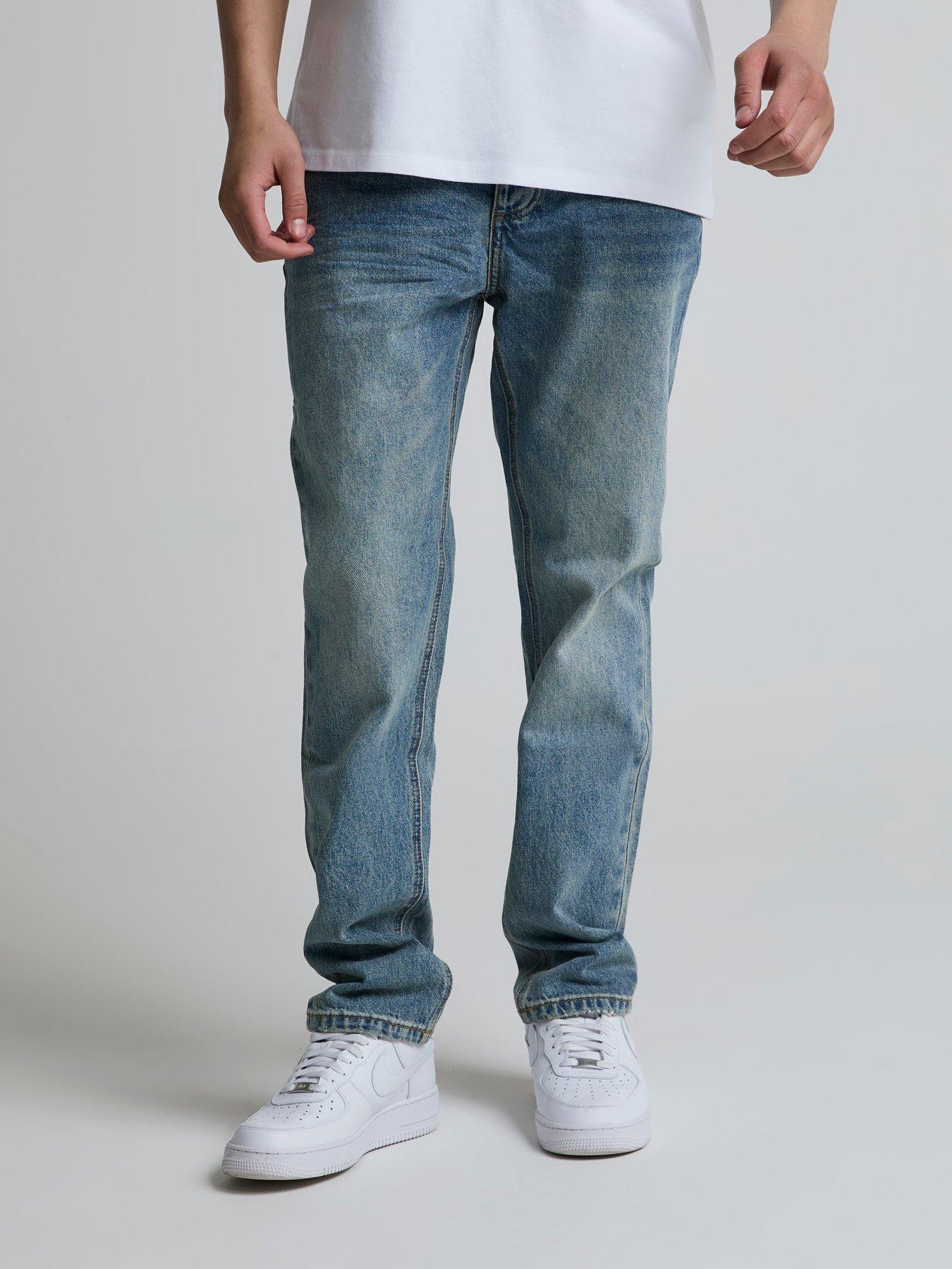 Alessandro Zavetti Fontini Relaxed Loose Slight Distressed Jeans - Light Blue