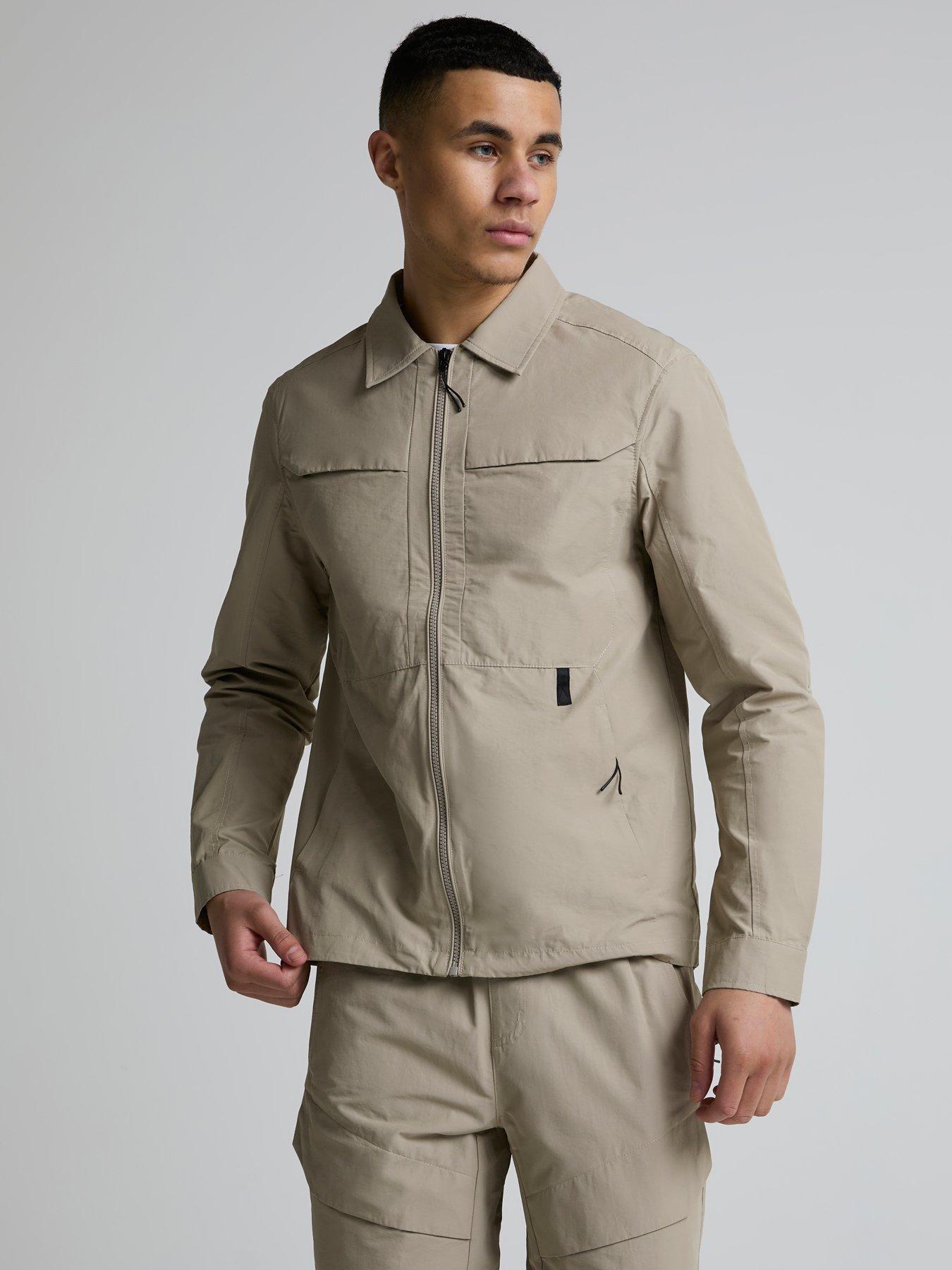 Alessandro Zavetti Flotiro Tech Woven Overshirt - Beige
