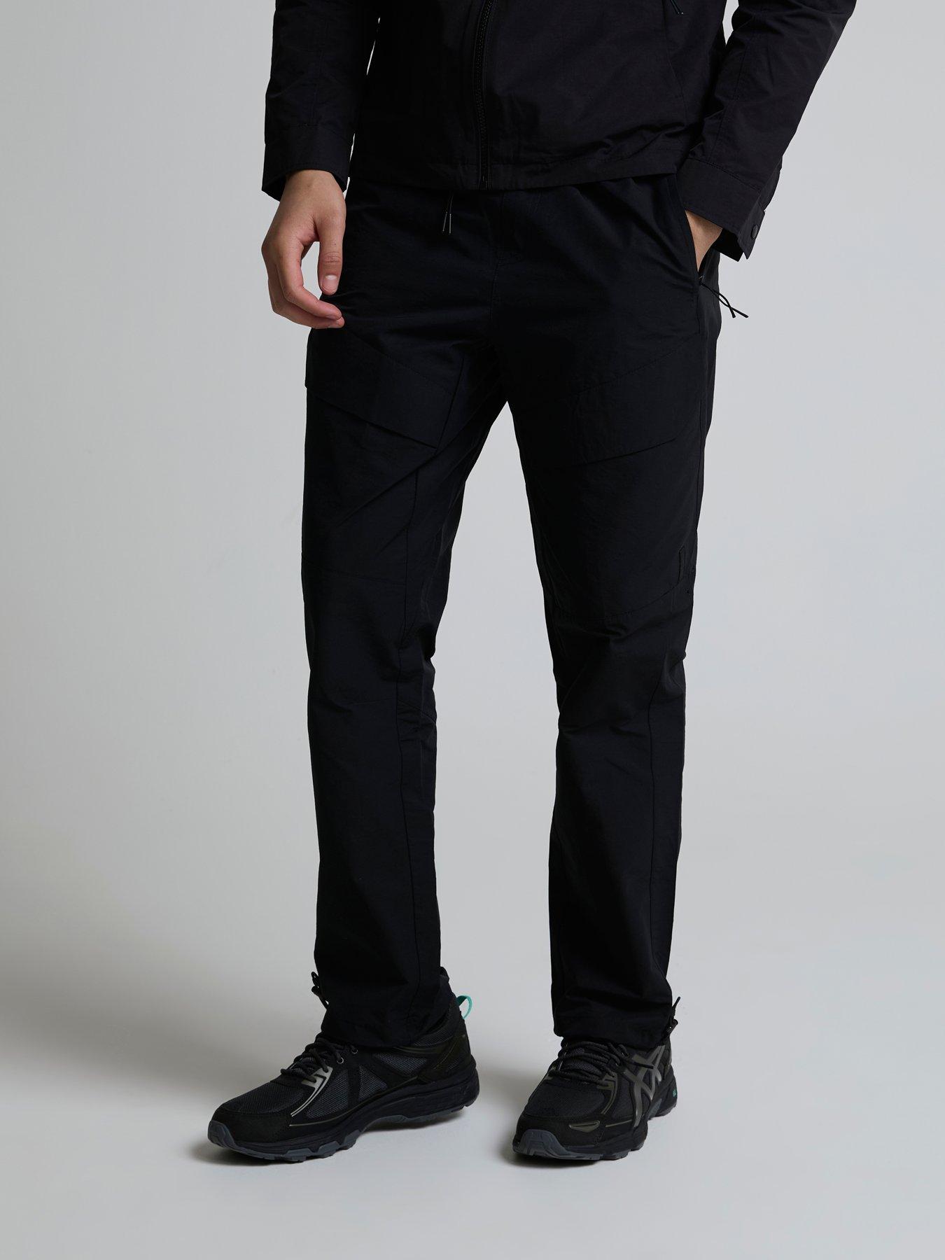 Alessandro Zavetti Florenzi 2.0 Woven Cargo Belt Detail Straight Fit Trousers - Black