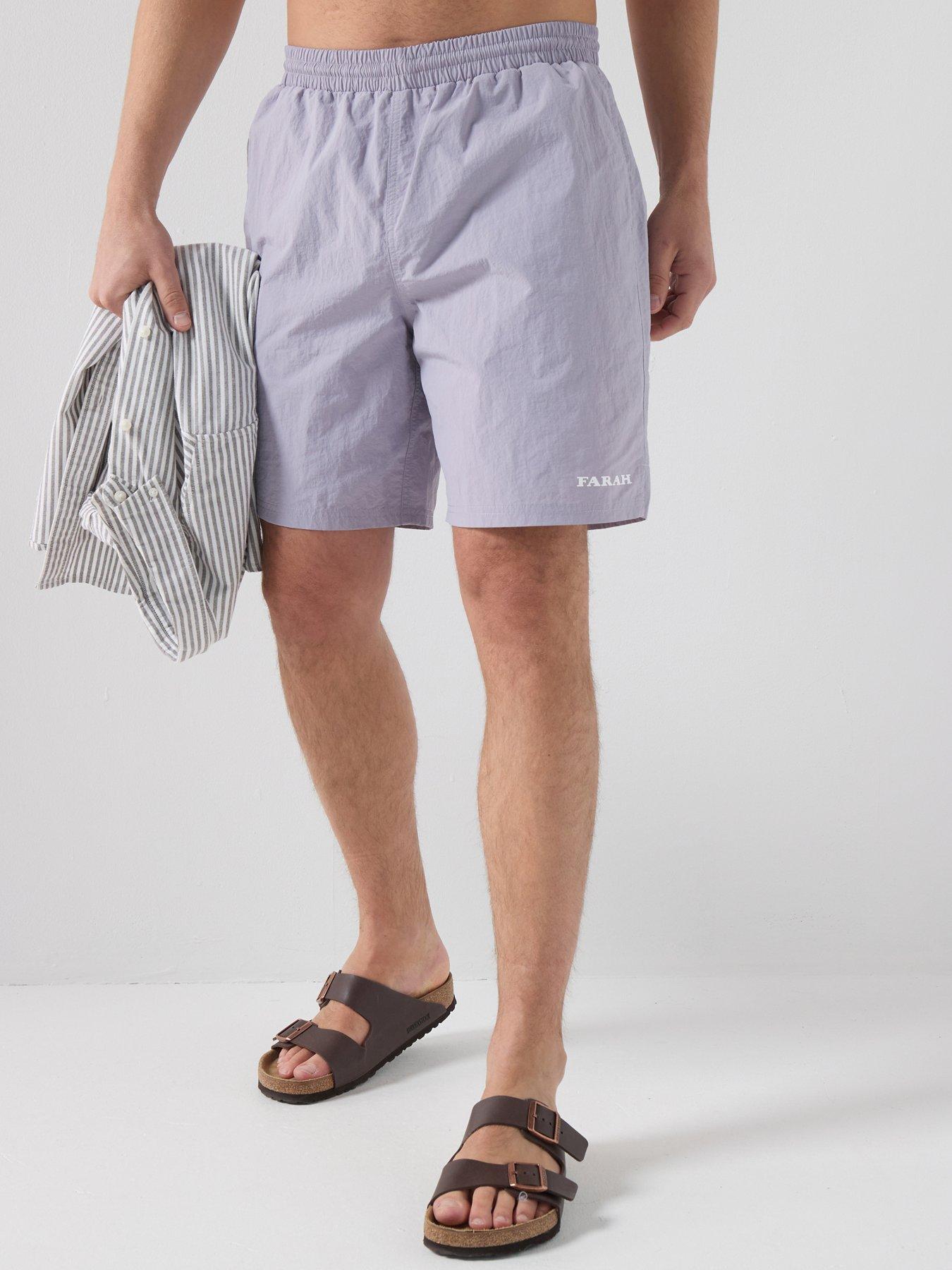 Image 1 of 4 of Farah F Tab Edgar 7 Inch Technical Shorts And Swim - Light Purple
