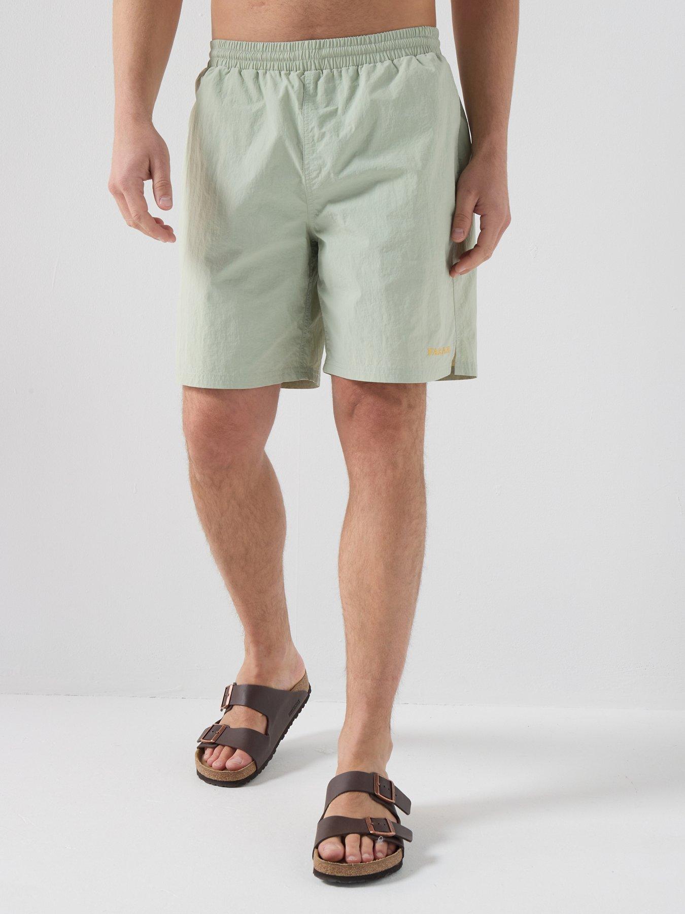 Farah Farah F Tab Edgar 7 Inch Regular Fit Technical Shorts And Swim - Light Green