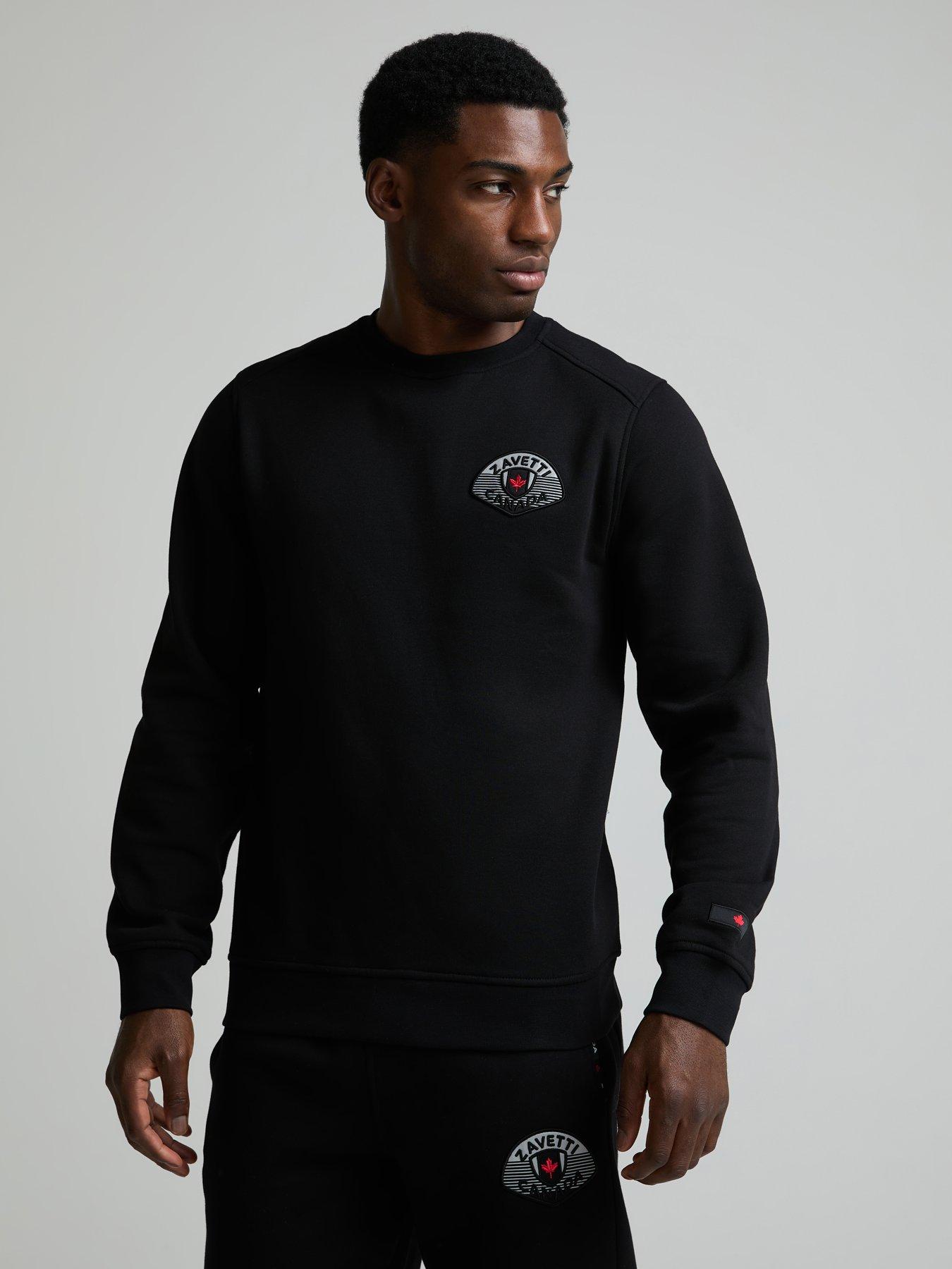 Zavetti Canada Botticini Compatto Small Left Chest Logo Sweatshirt - Black