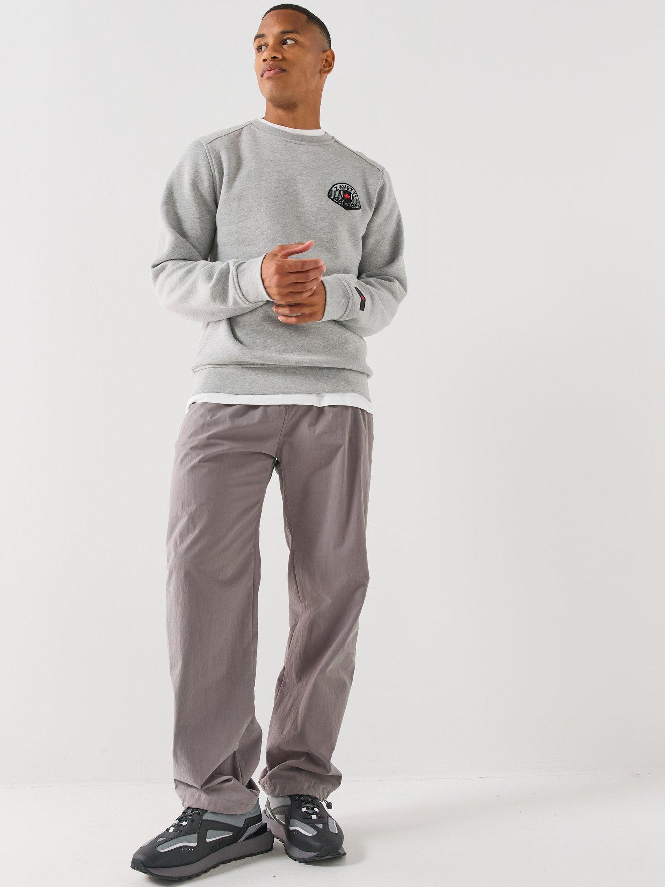 Image 3 of 6 of Zavetti Canada Botticini Compatto Left Chest Logo Sweatshirt - Grey