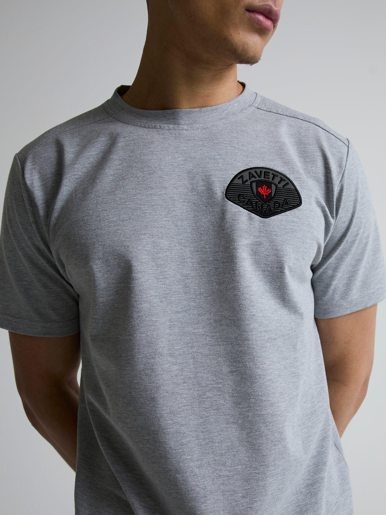 Image 5 of 5 of Zavetti Canada Botticini Compatto Small Left Chest Logo T-Shirt - Light Grey