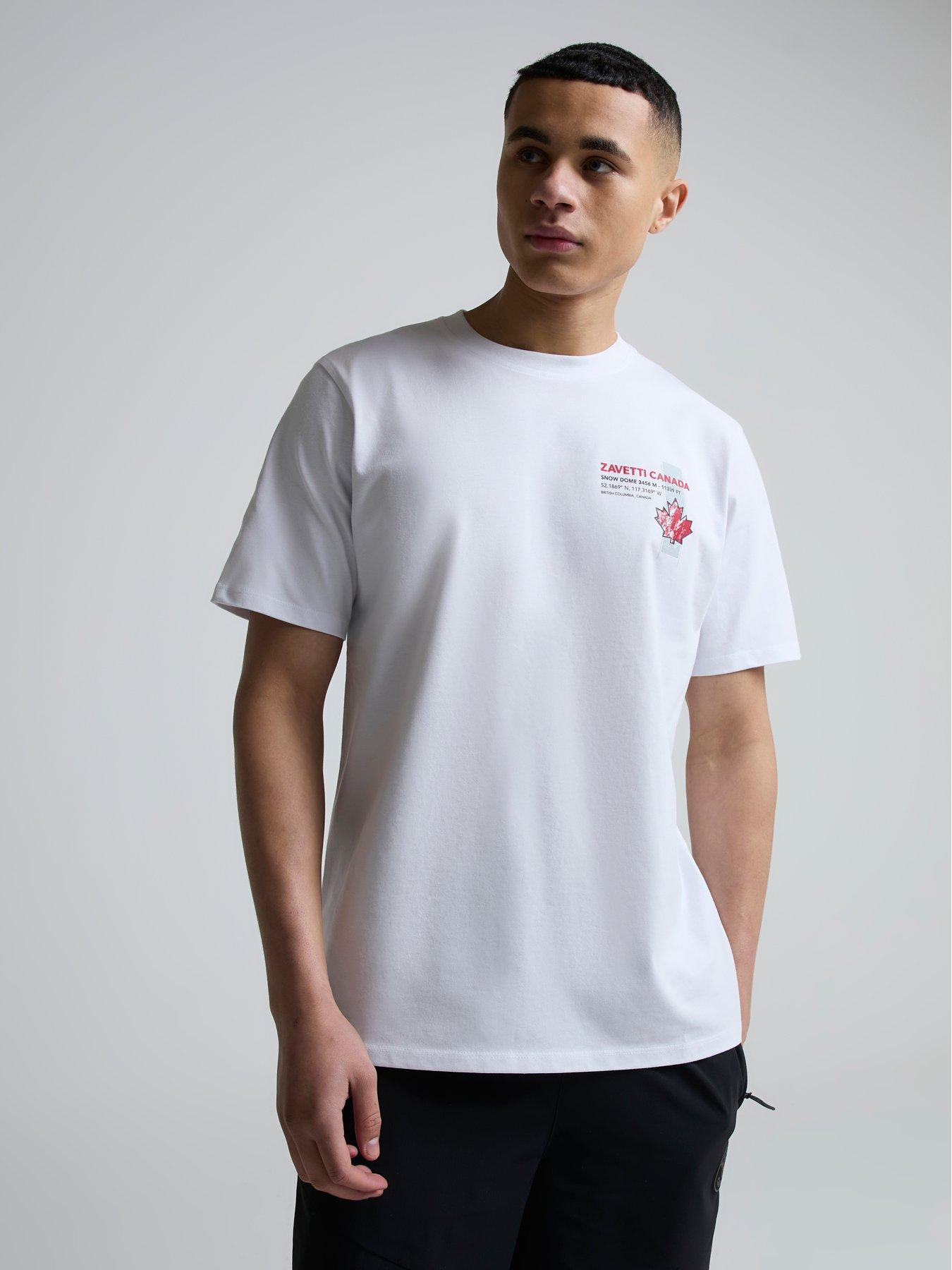 Image 1 of 5 of Zavetti Canada Alonso Back Graphic T-Shirt - Black