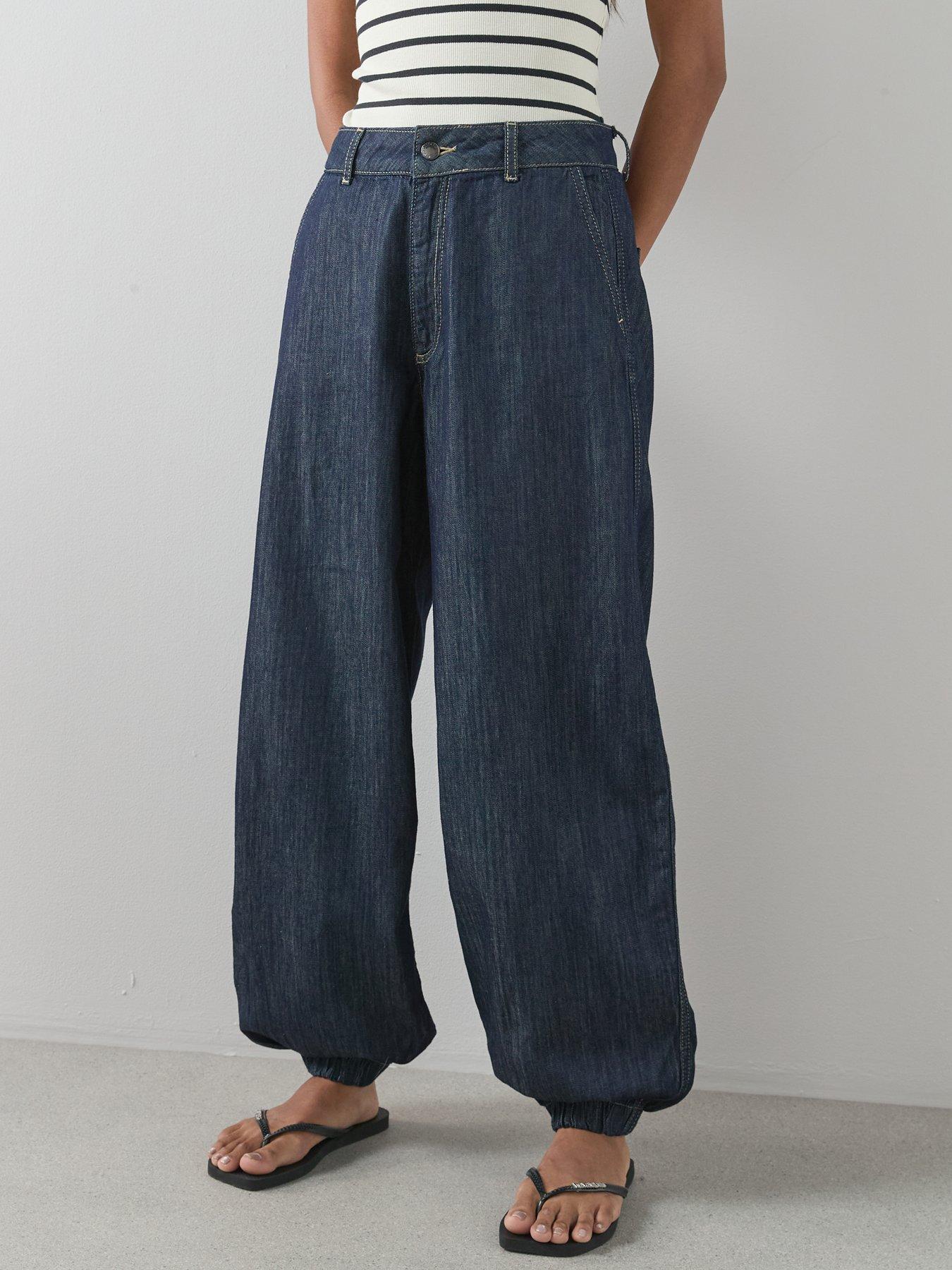 Image 5 of 6 of The Very Collection Cuffed Hem Jeans - Dark Wash
