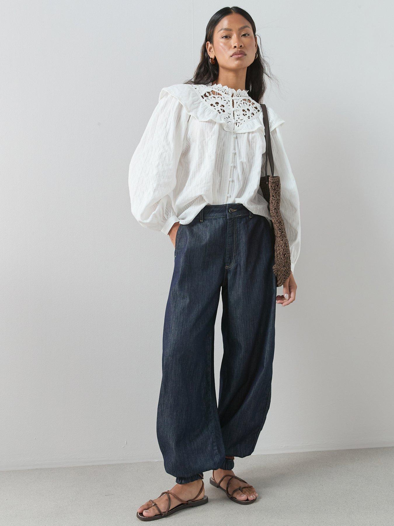 Image 6 of 6 of The Very Collection Cuffed Hem Jeans - Dark Wash