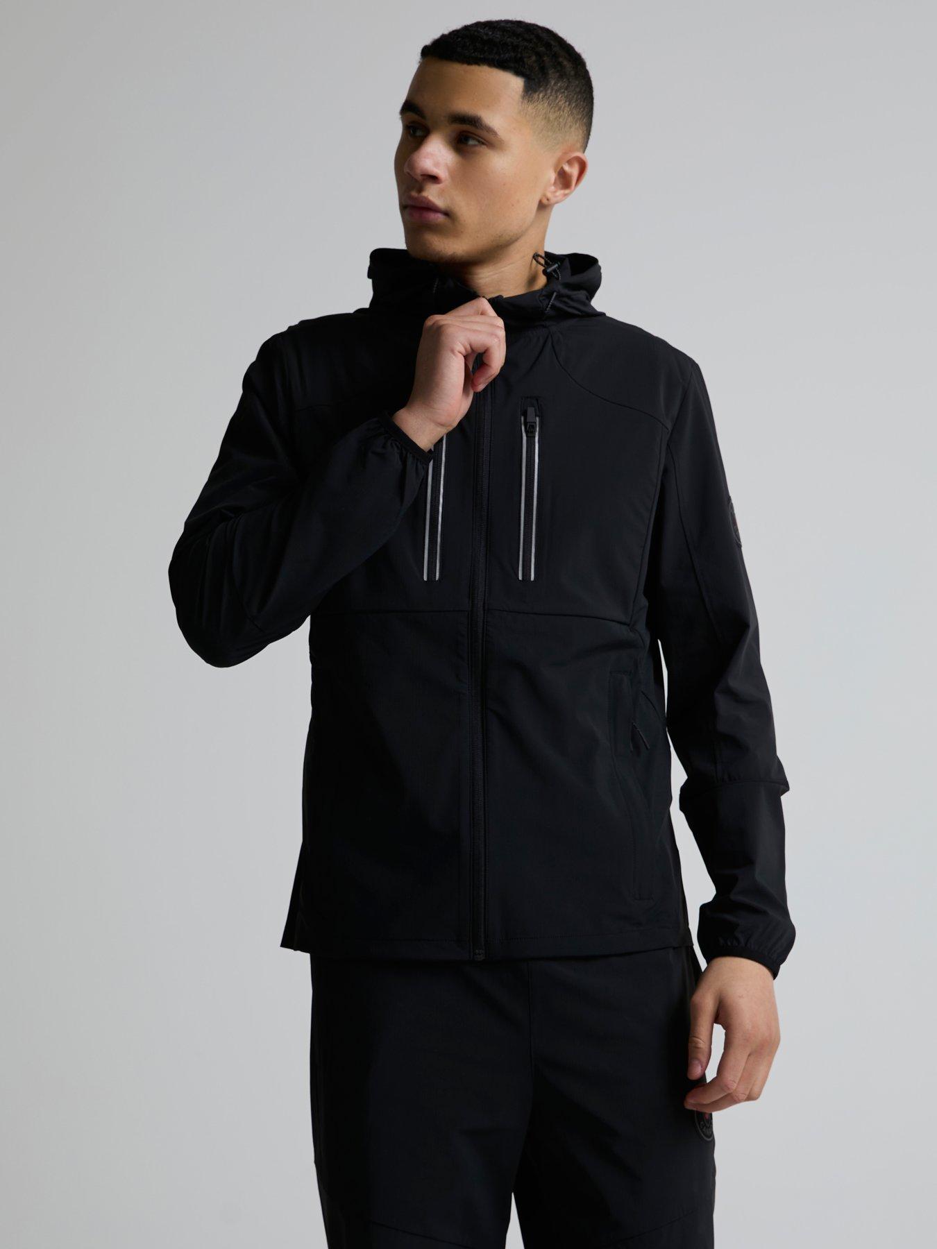 Zavetti Canada Atlin 2.0 Woven ZT Reflective Zipped Hoodie - Black