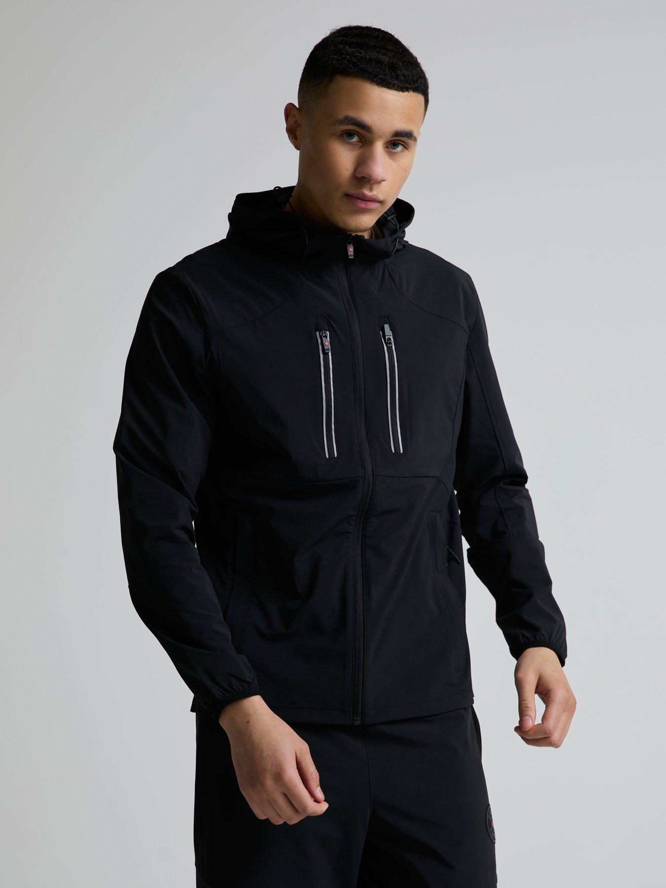 Zavetti Canada Atlin 2.0 Woven ZT Reflective Zipped Hoodie - Black